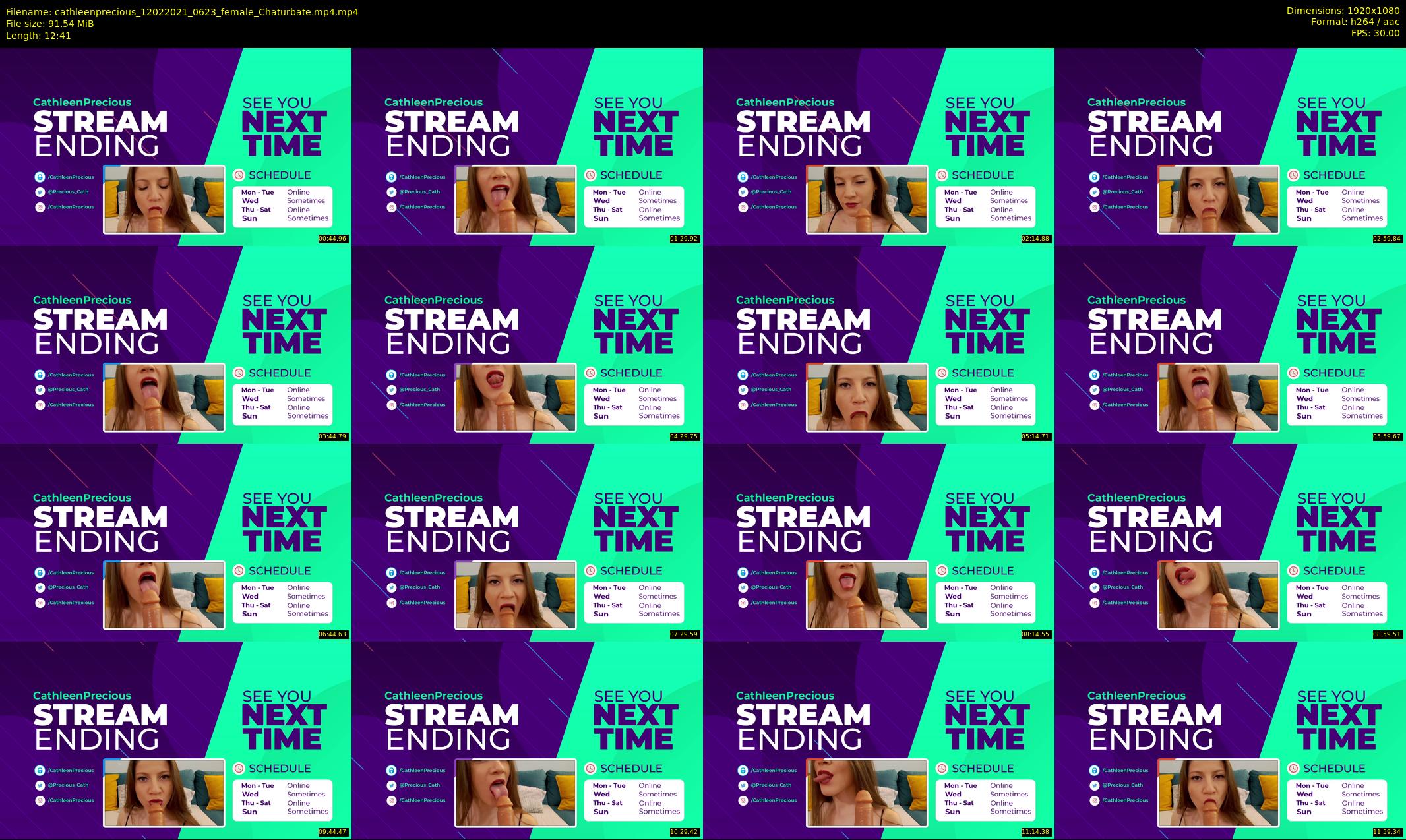 cathleenprecious — 13 minute Chaturbate female cam show recording, 1080p, Feb 12, 2021