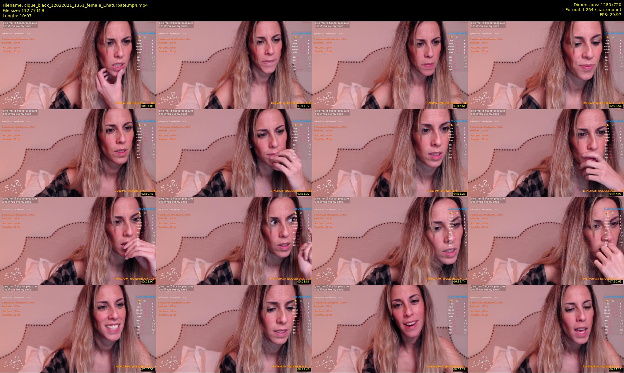 cique_black — 11 minute Chaturbate female cam show recording, 720p, Feb 12, 2021