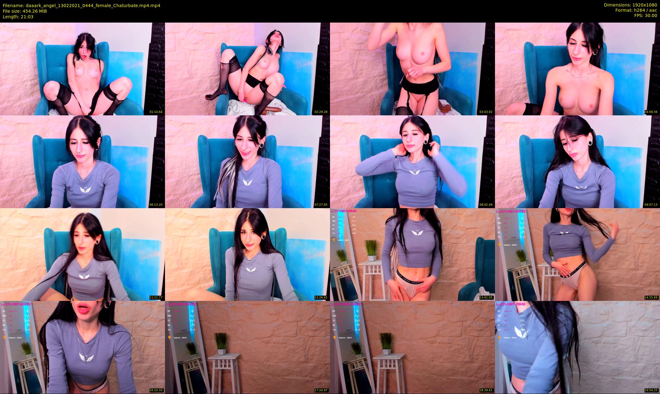 daaark_angel — 22 minute Chaturbate female cam show recording, 1080p, Feb 13, 2021
