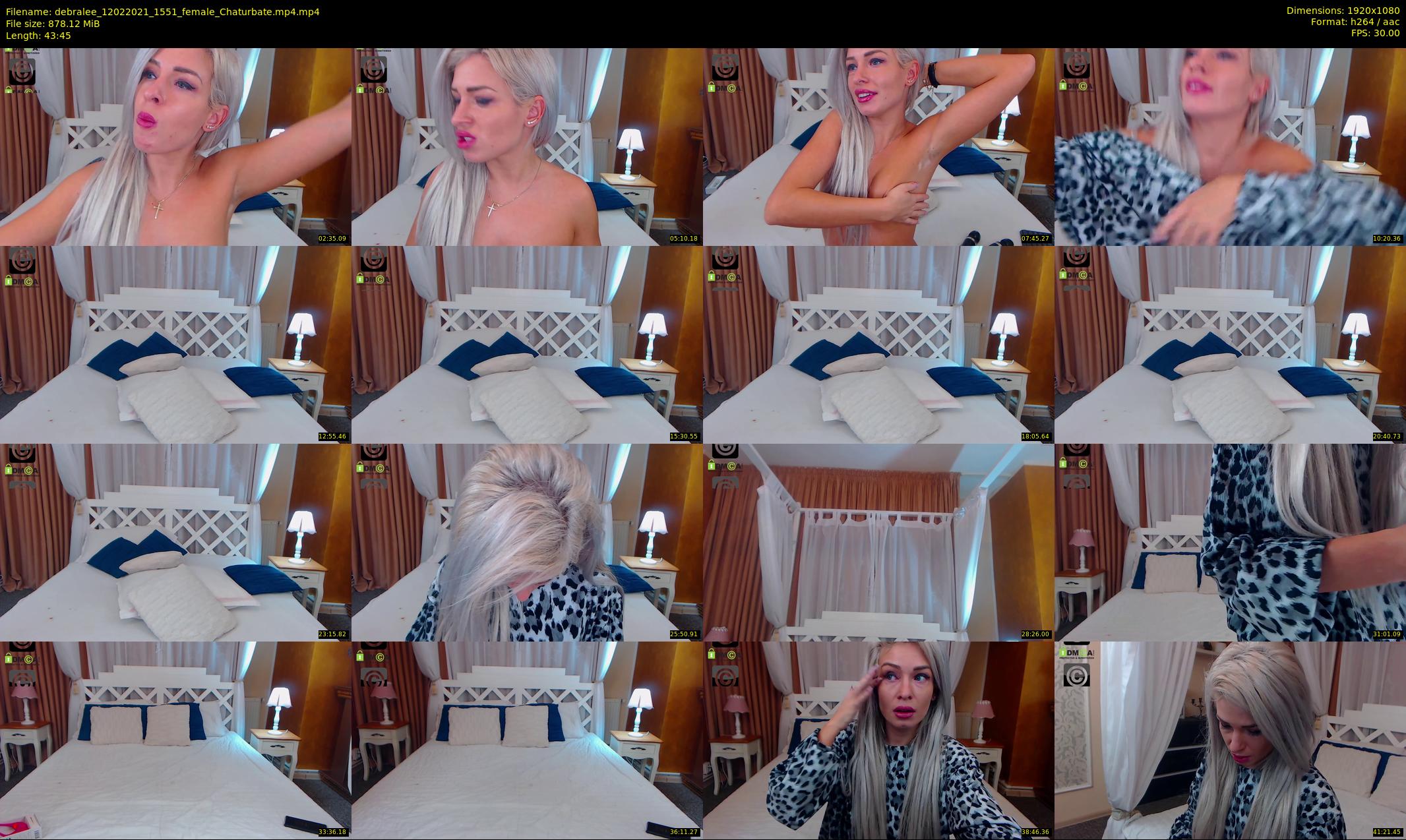 debralee — 44 minute Chaturbate female cam show recording, 1080p, Feb 12, 2021