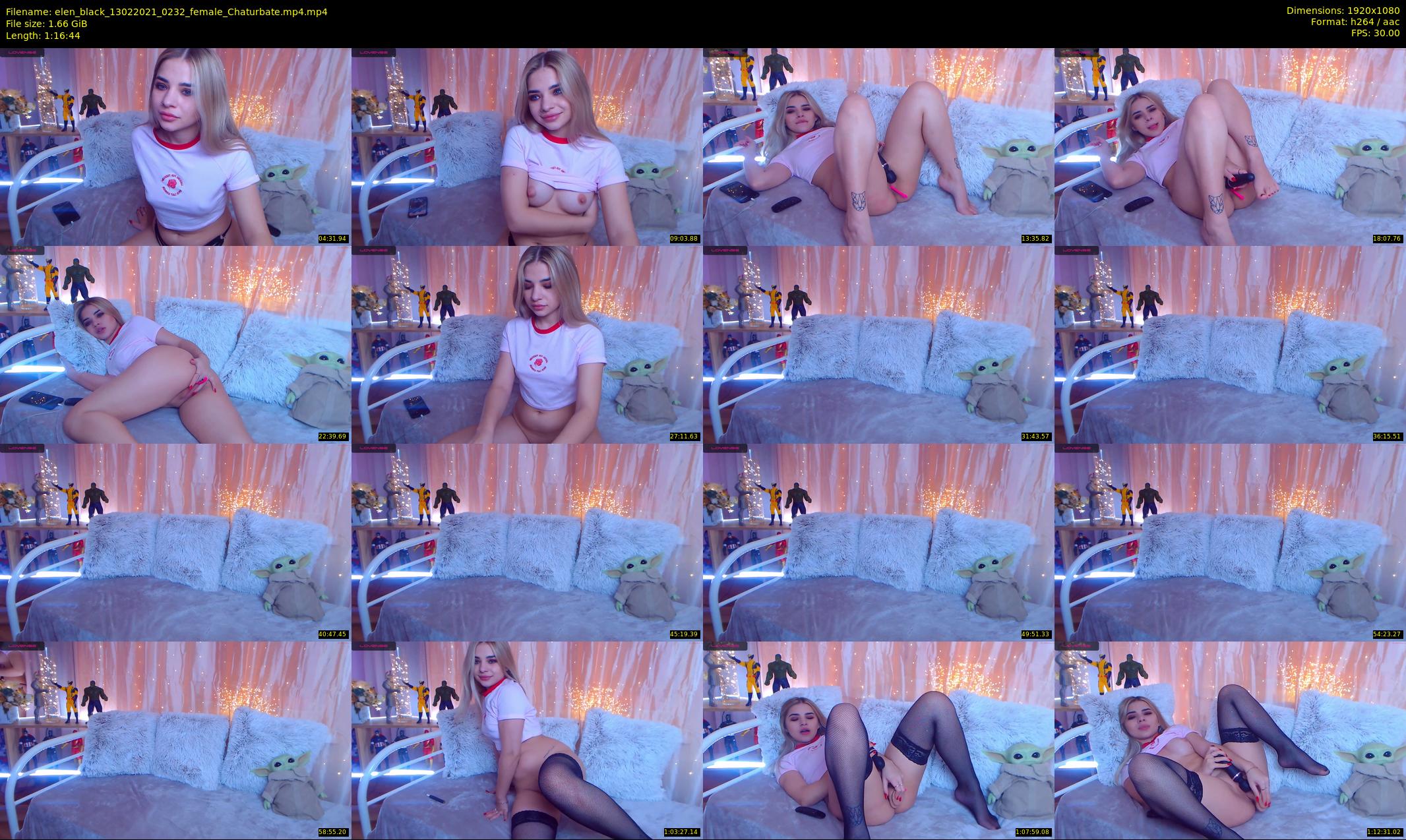 elen_black — 77 minute Chaturbate female cam show recording, 1080p, Feb 13, 2021