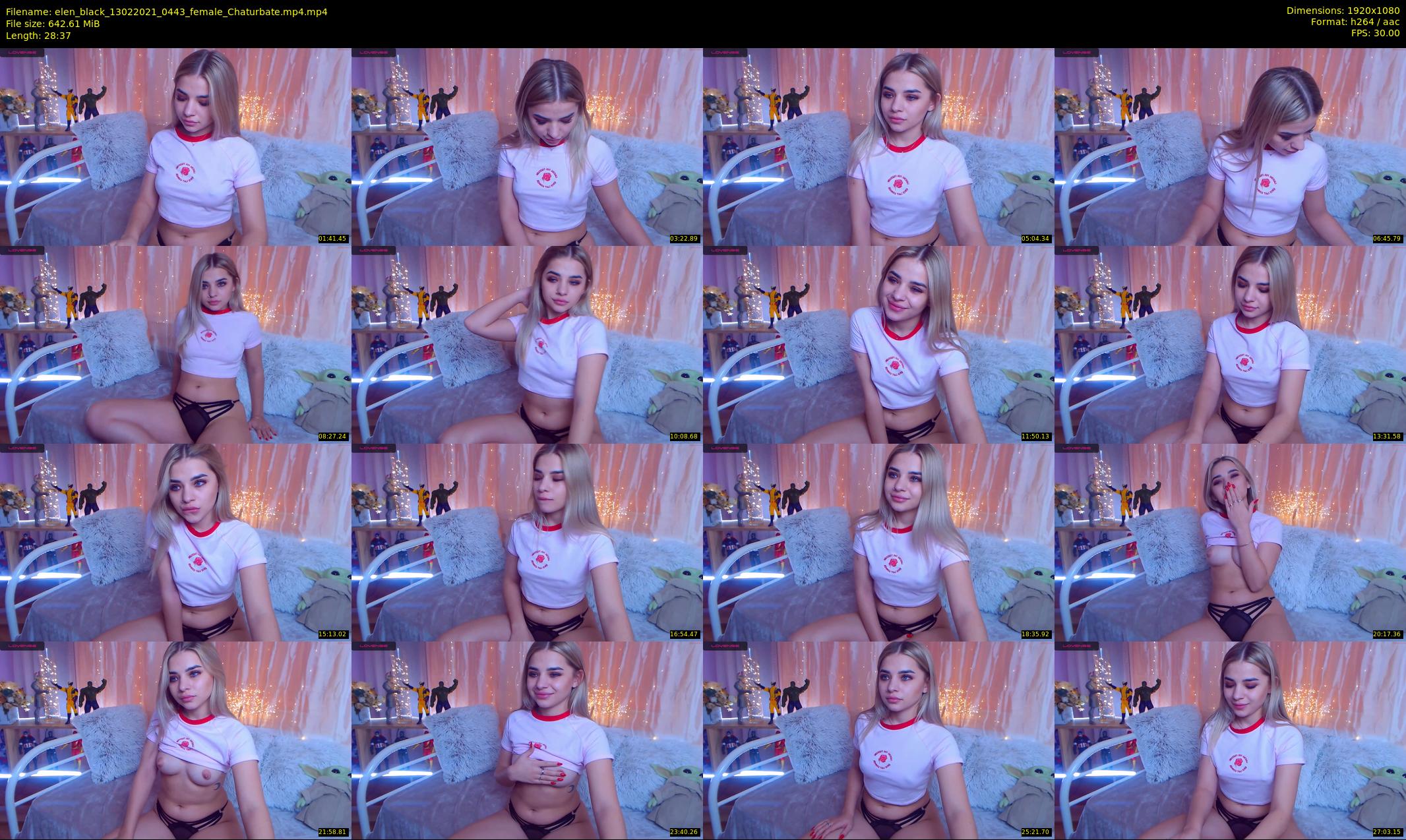 elen_black — 29 minute Chaturbate female cam show recording, 1080p, Feb 13, 2021