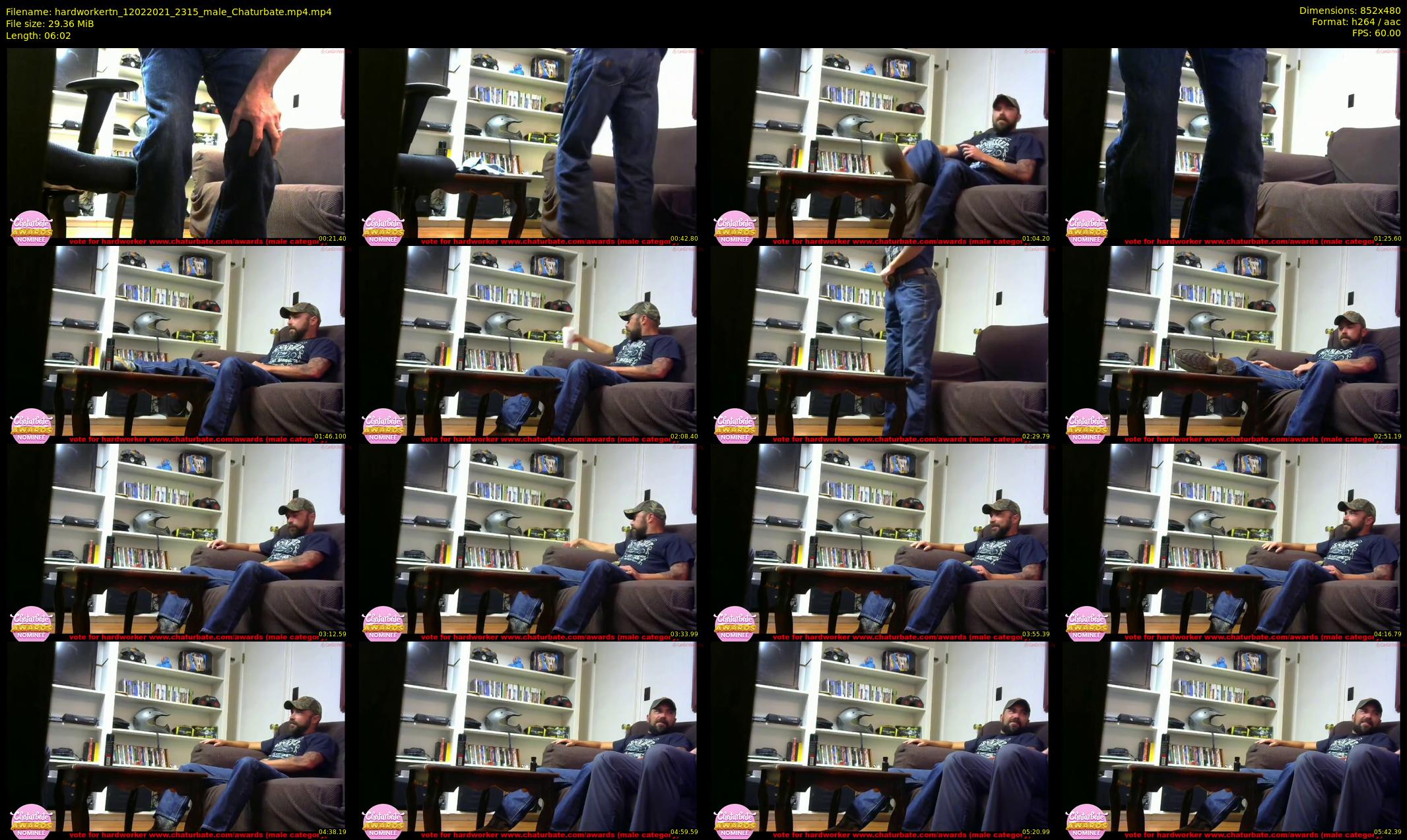 hardworkertn — 7 minute Chaturbate male cam show recording, 480p, Feb 12, 2021