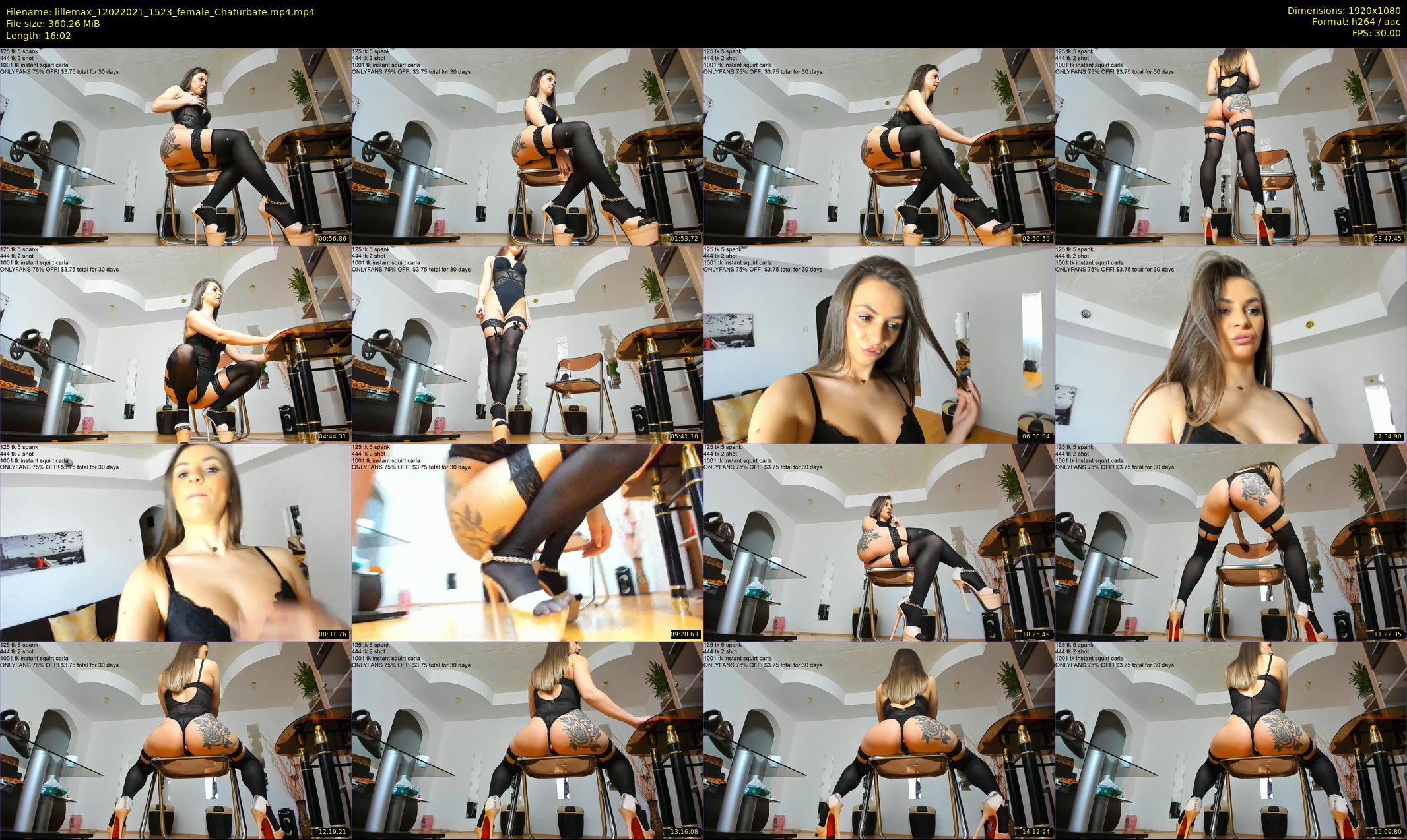 lillemax — 17 minute Chaturbate female cam show recording, 1080p, Feb 12, 2021