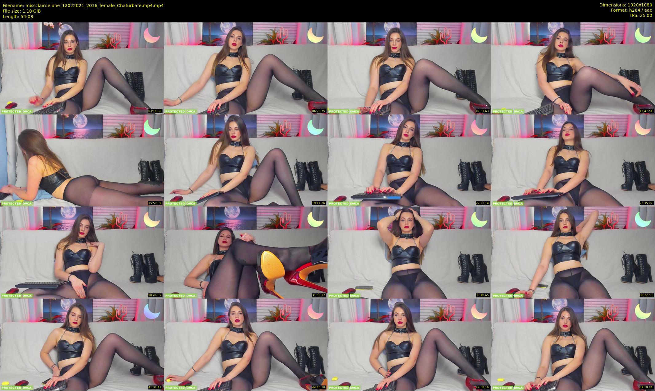 missclairdelune — 55 minute Chaturbate female cam show recording, 1080p, Feb 12, 2021