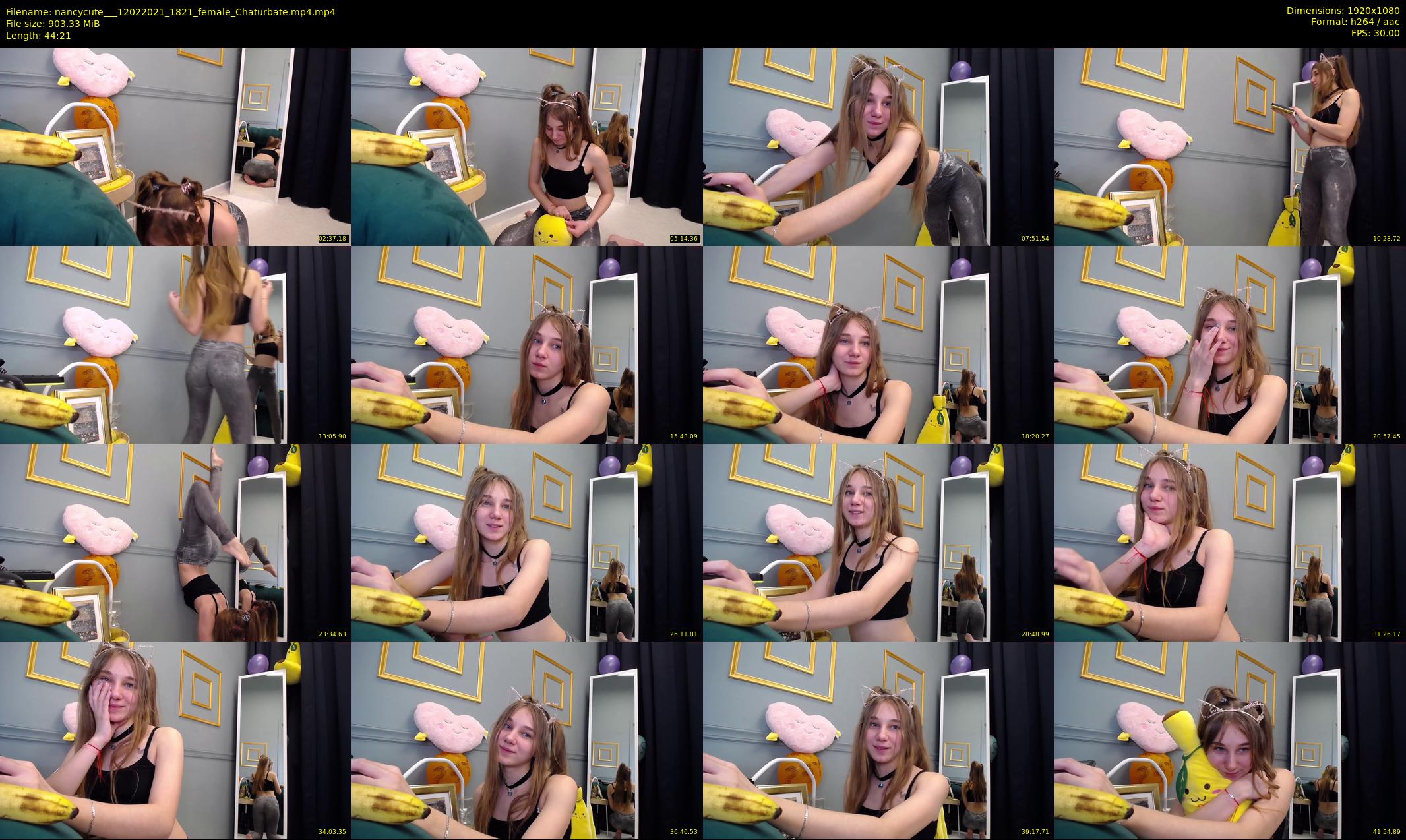 nancycute__ — 45 minute Chaturbate female cam show recording, 1080p, Feb 12, 2021