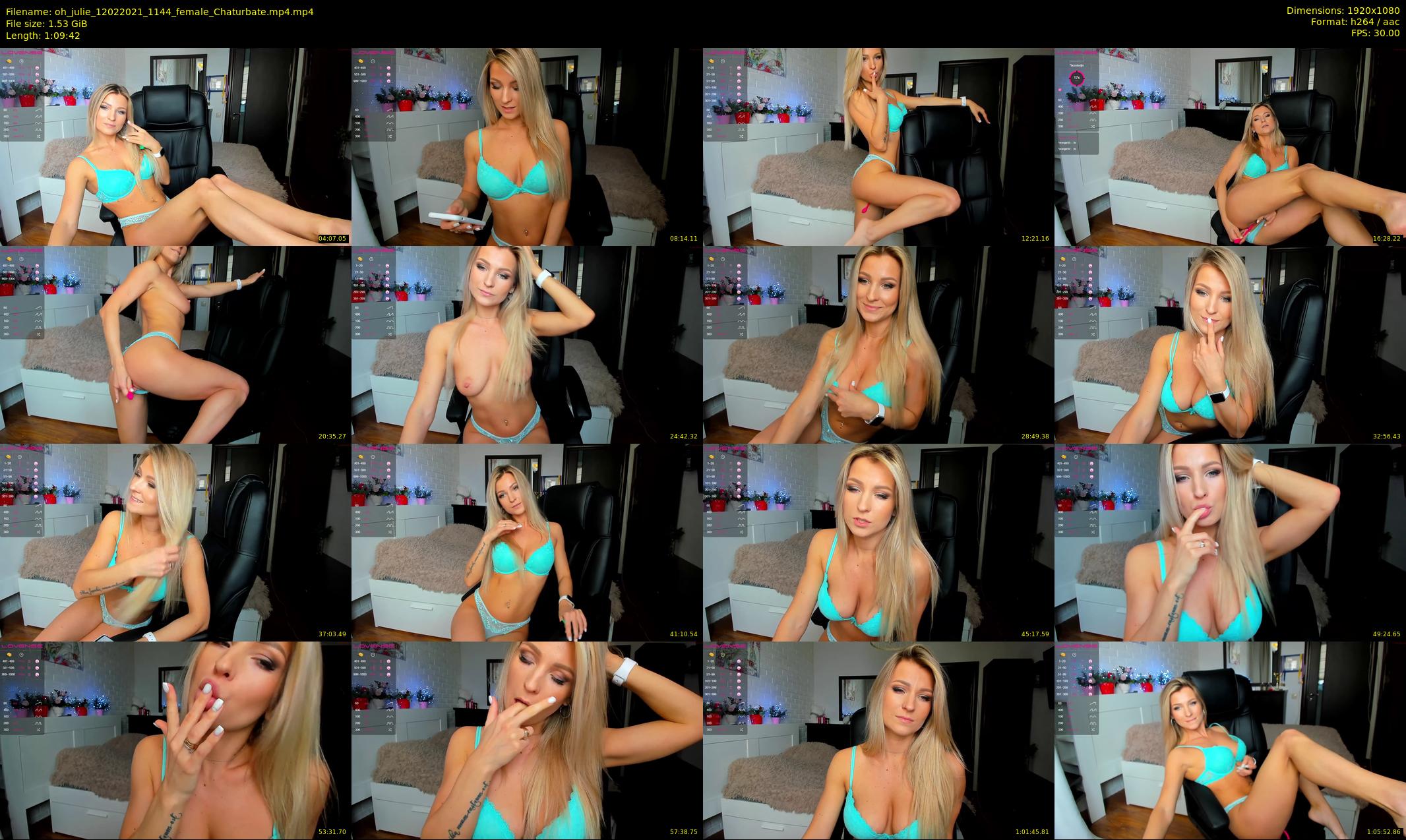 oh_julie — 70 minute Chaturbate female cam show recording, 1080p, Feb 12, 2021