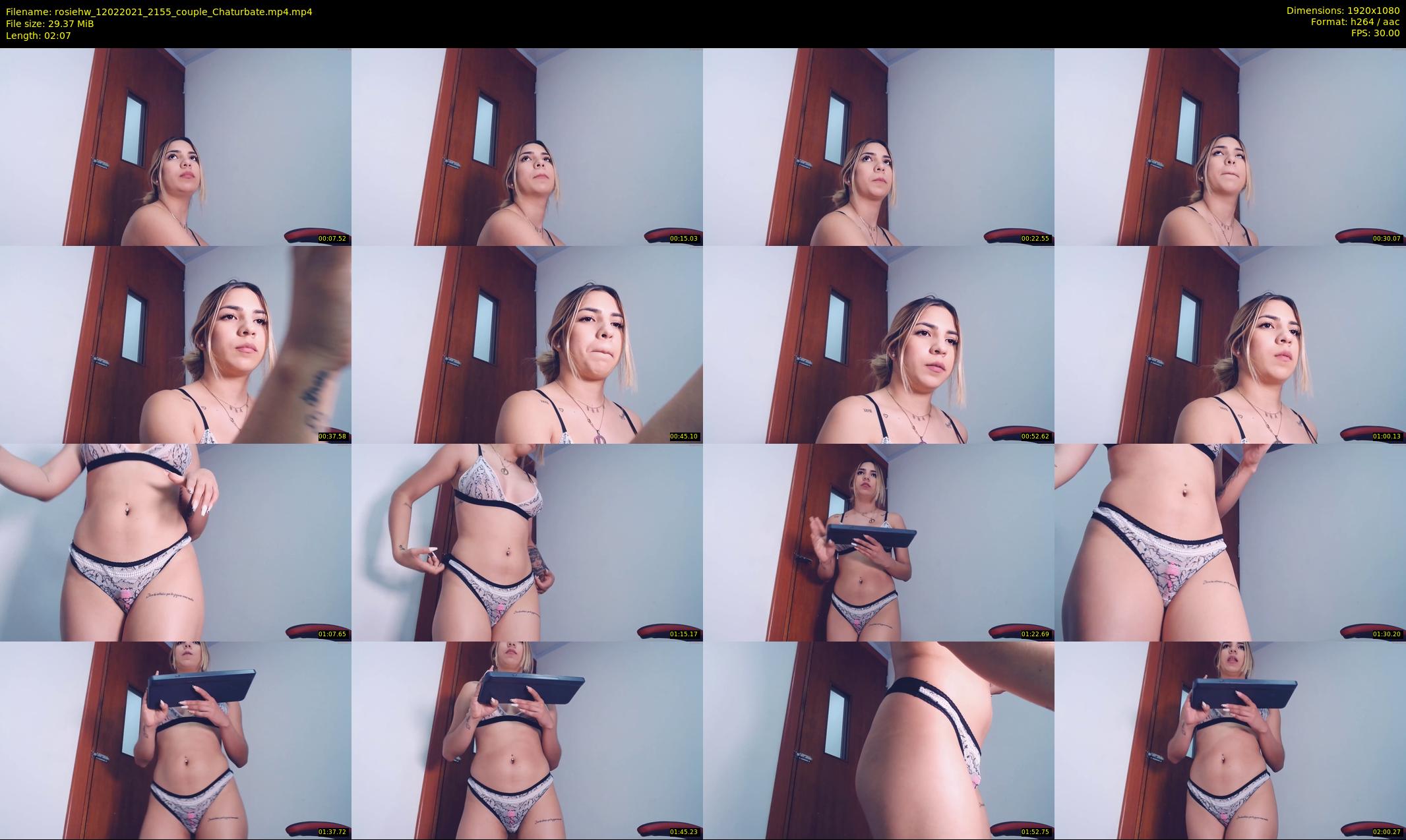 rosiehw — 3 minute Chaturbate couple cam show recording, 1080p, Feb 12, 2021