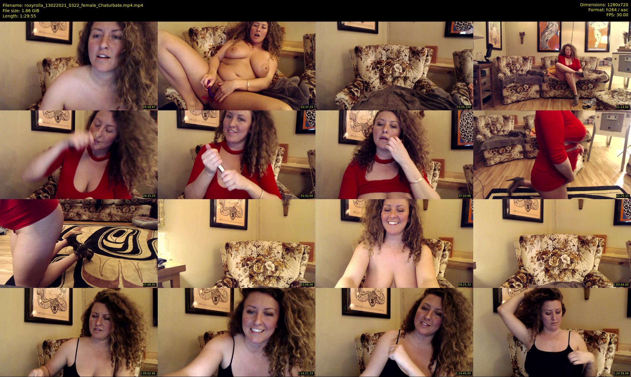 roxyrolla — 90 minute Chaturbate female cam show recording, 720p, Feb 13, 2021