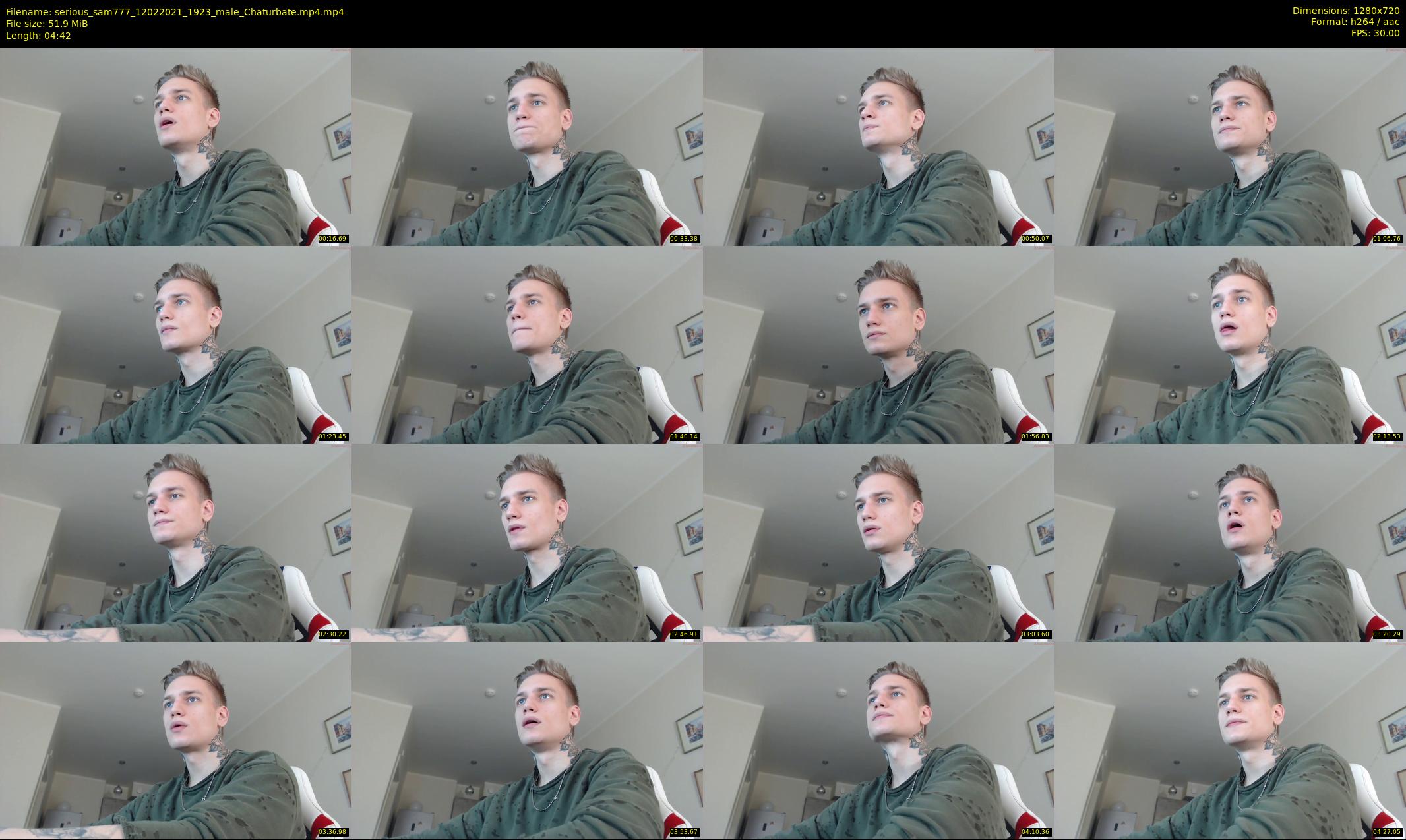 serious_sam777 — 5 minute Chaturbate male cam show recording, 720p, Feb 12, 2021