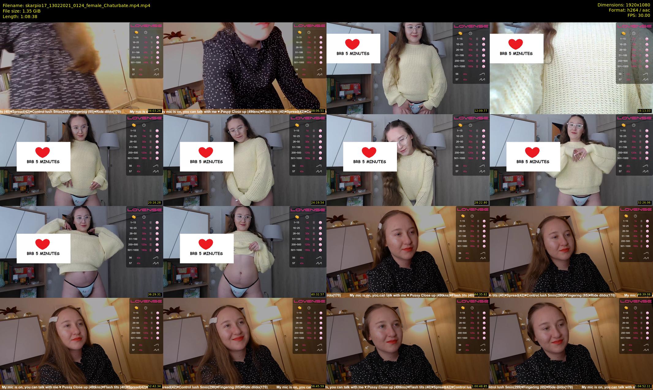 skarpio17 — 69 minute Chaturbate female cam show recording, 1080p, Feb 13, 2021