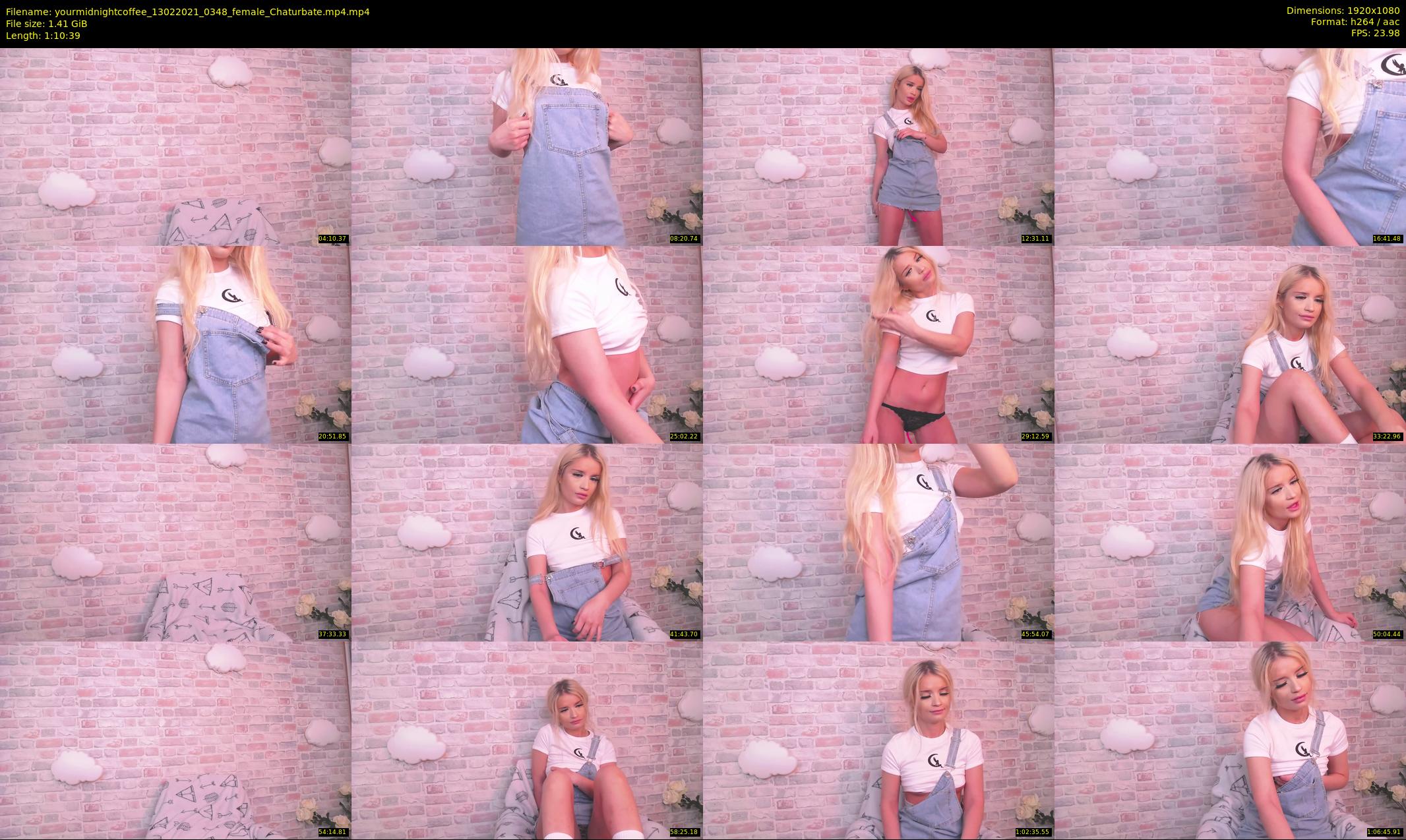 yourmidnightcoffee — 71 minute Chaturbate female cam show recording, 1080p, Feb 13, 2021
