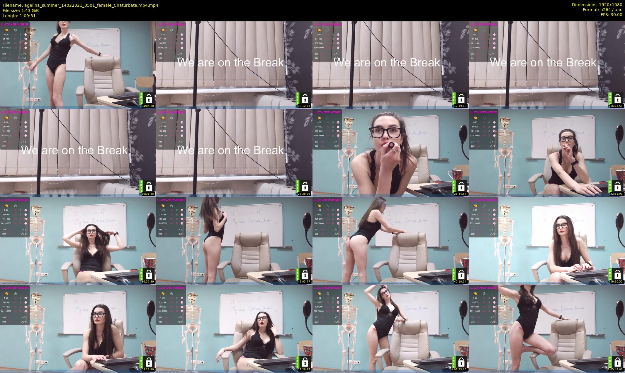 agelina_summer — 70 minute Chaturbate female cam show recording, 1080p, Feb 14, 2021