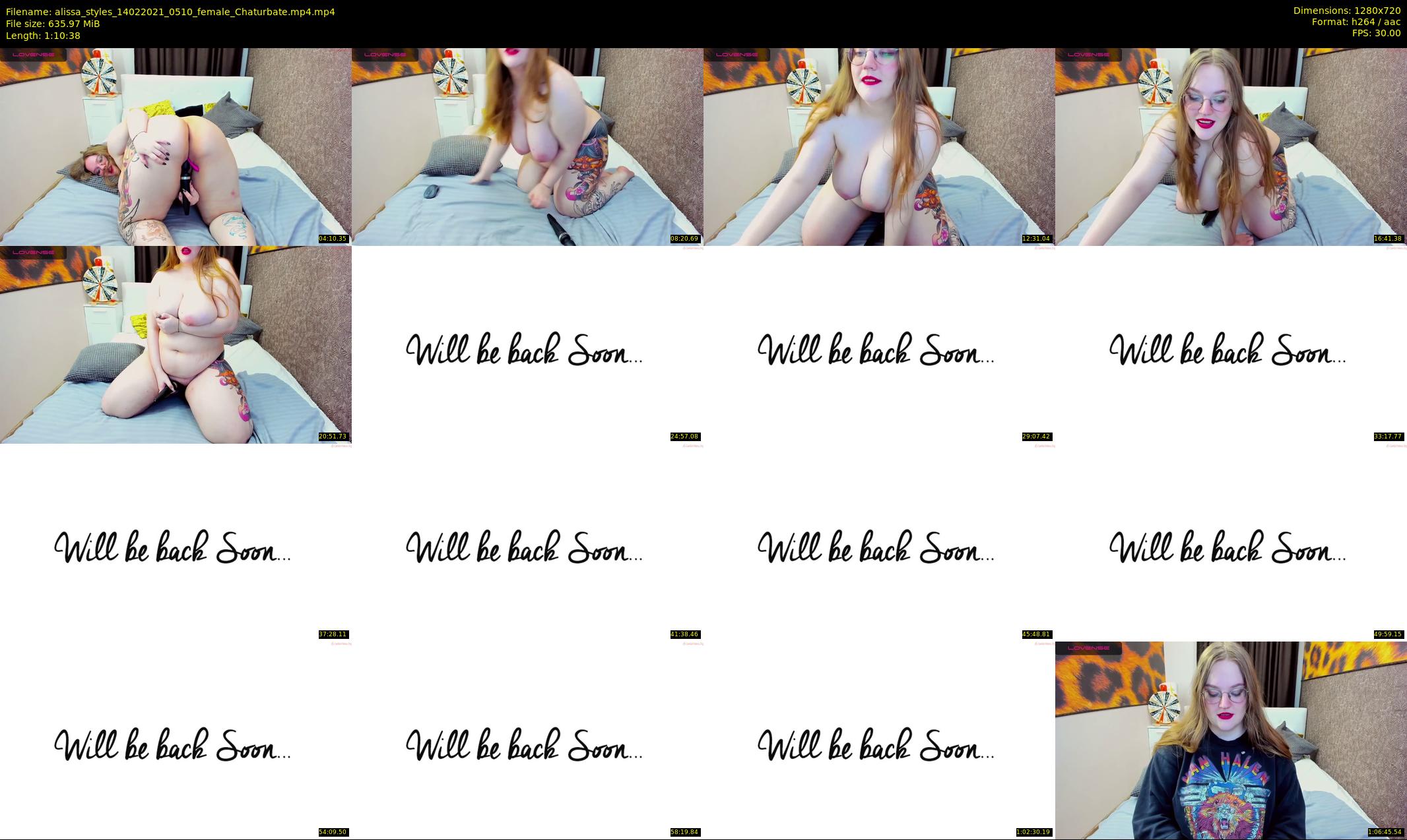 alissa_styles — 71 minute Chaturbate female cam show recording, 720p, Feb 14, 2021