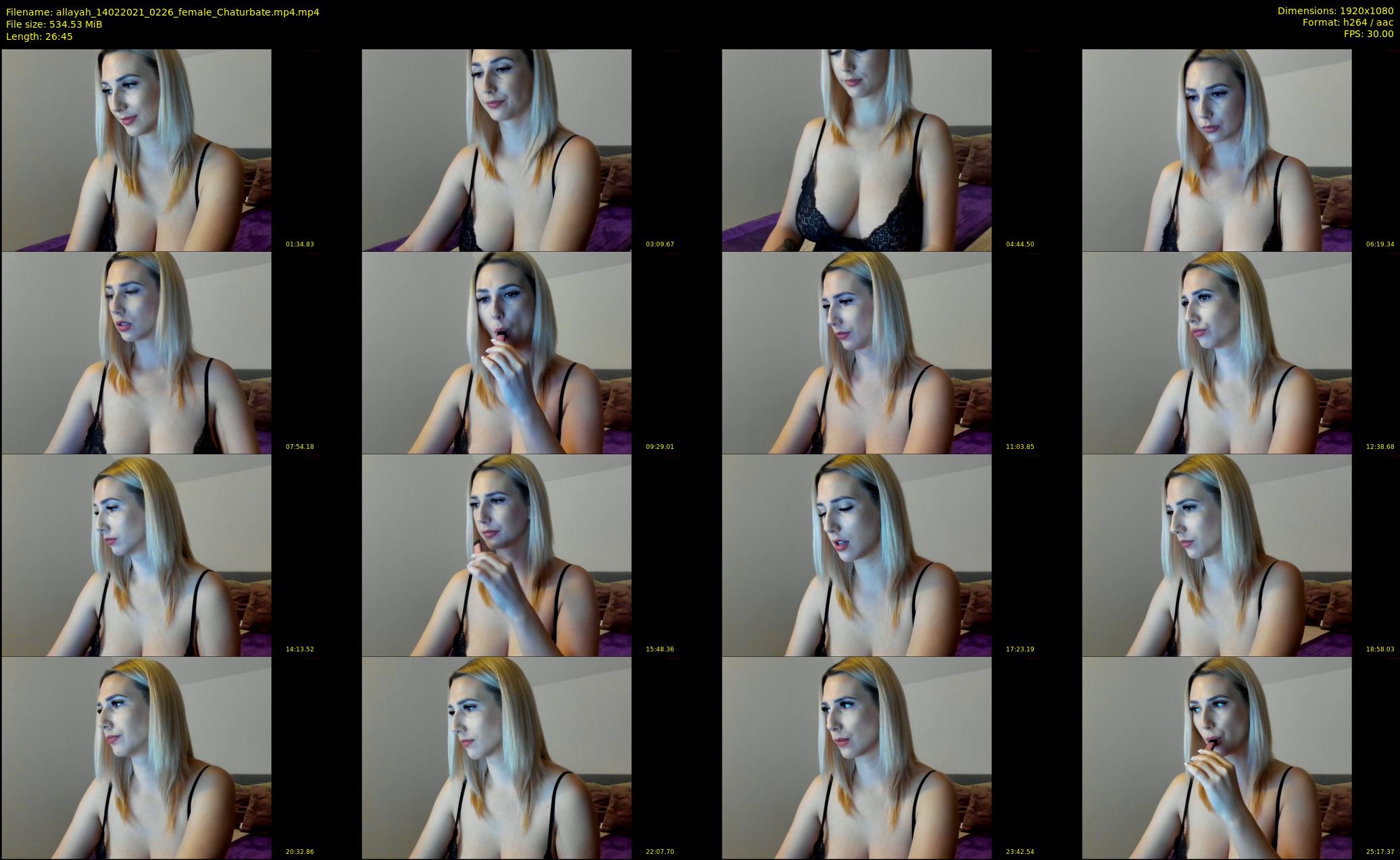 allayah — 27 minute Chaturbate female cam show recording, 1080p, Feb 14, 2021