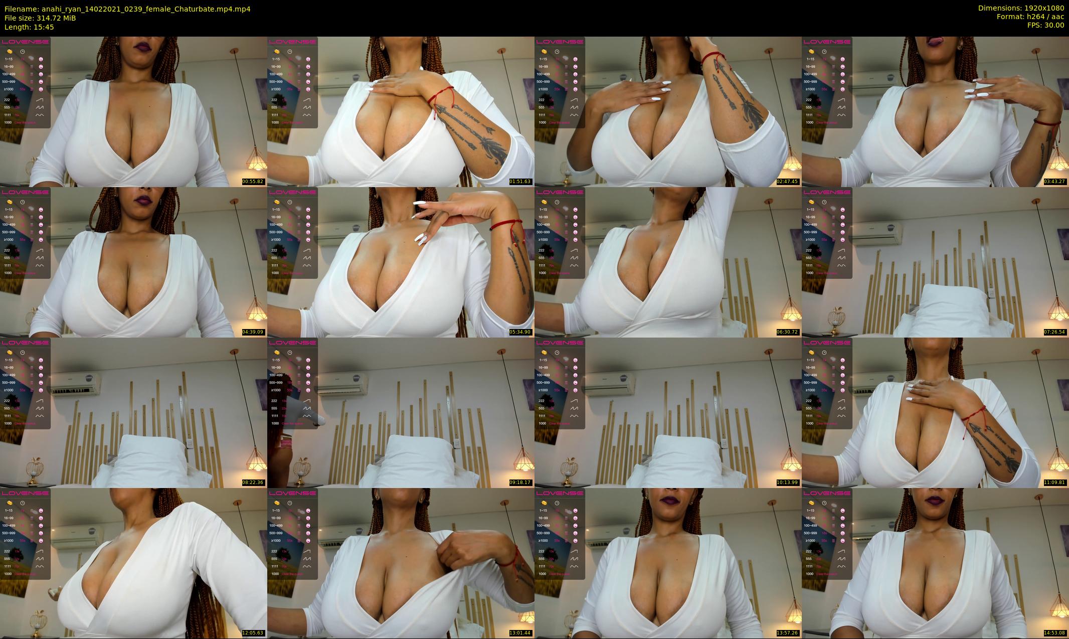anahi_ryan — 16 minute Chaturbate female cam show recording, 1080p, Feb 14, 2021