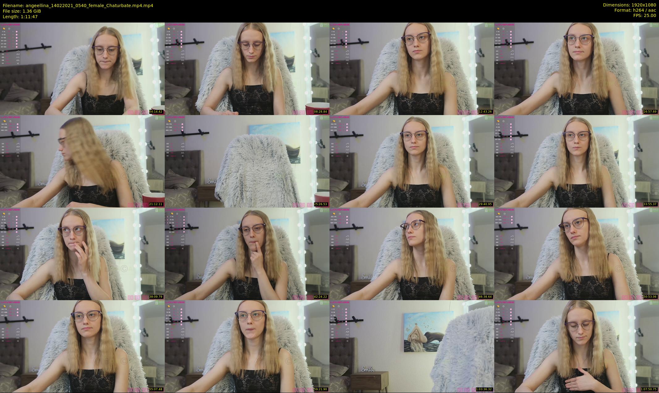 angeellina — 72 minute Chaturbate female cam show recording, 1080p, Feb 14, 2021