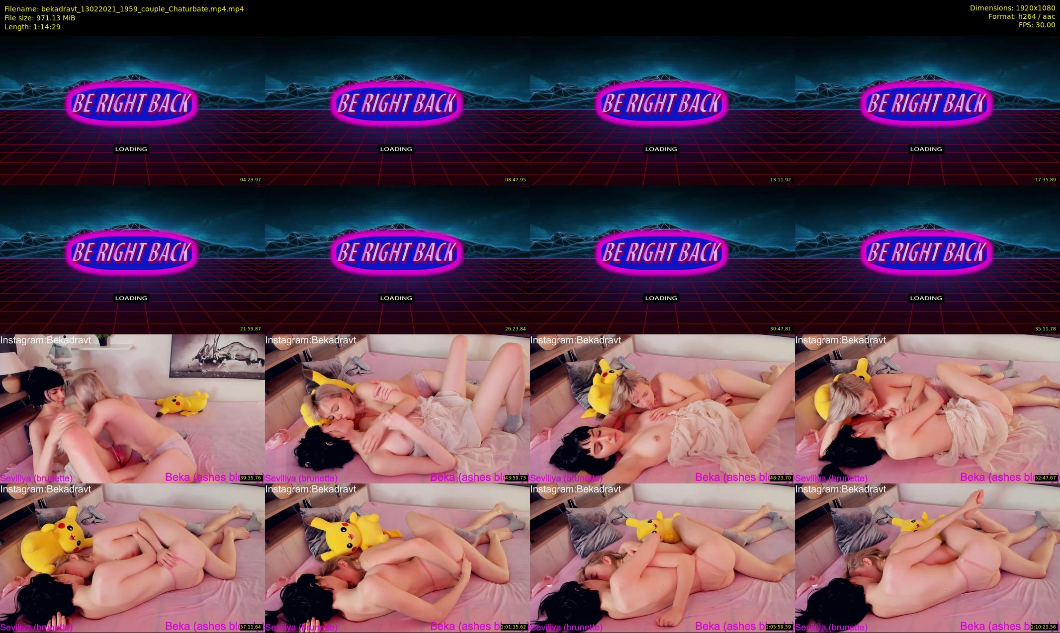 bekadravt — 75 minute Chaturbate couple cam show recording, 1080p, Feb 13, 2021