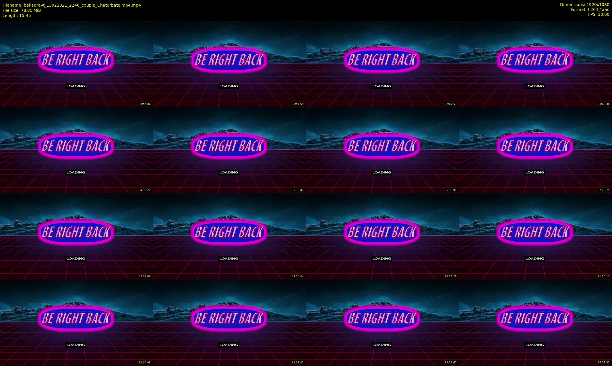 bekadravt — 16 minute Chaturbate couple cam show recording, 1080p, Feb 13, 2021