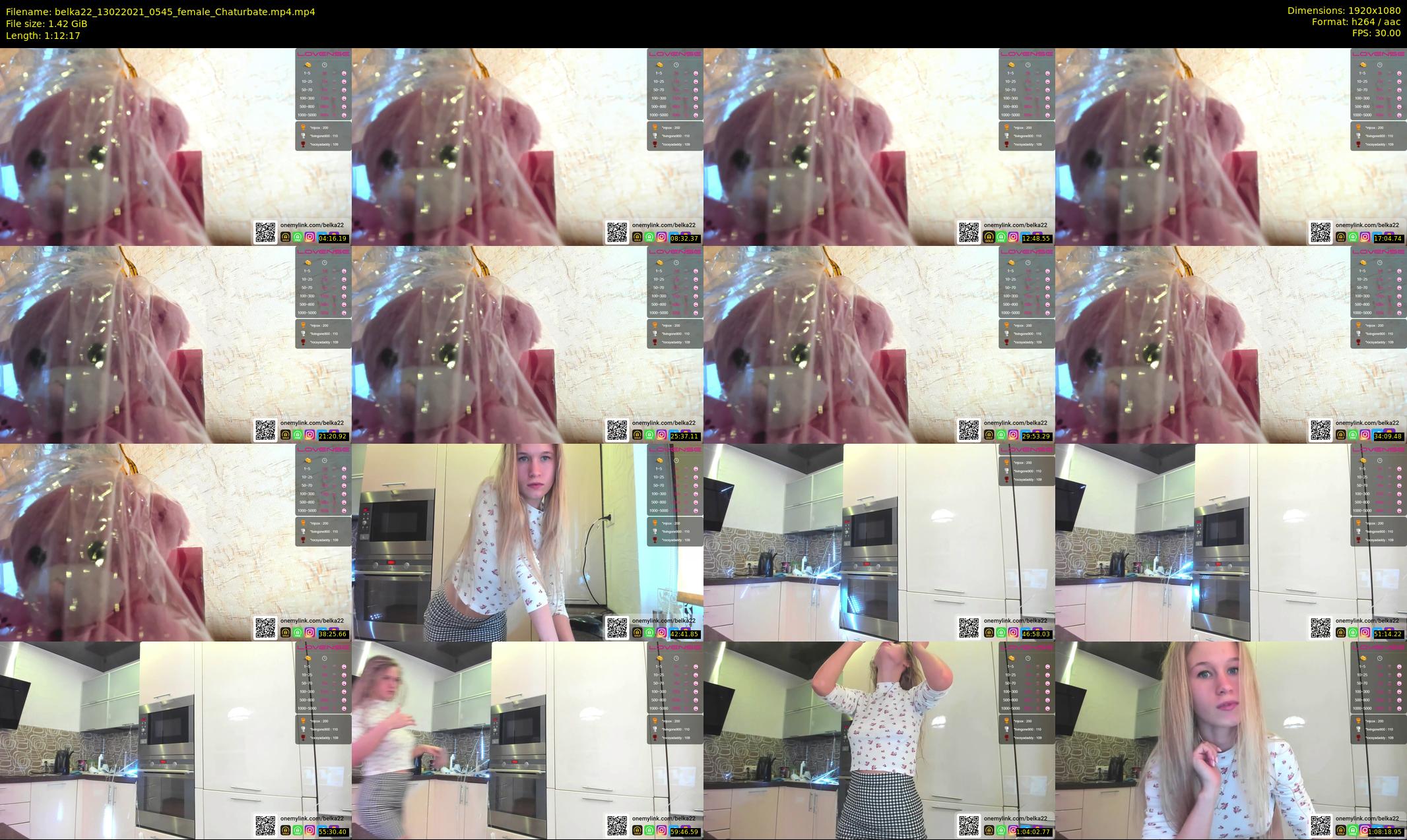belka22 — 73 minute Chaturbate female cam show recording, 1080p, Feb 13, 2021