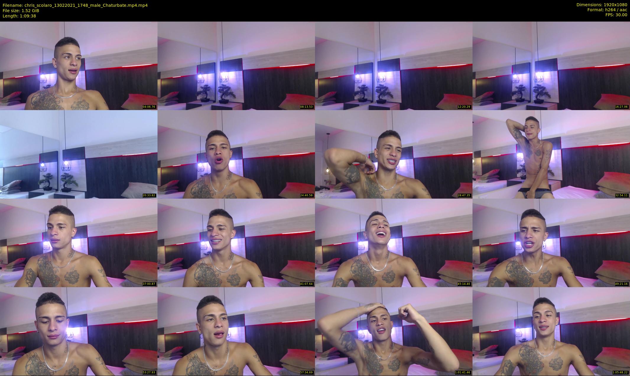 chris_scolaro — 70 minute Chaturbate male cam show recording, 1080p, Feb 13, 2021