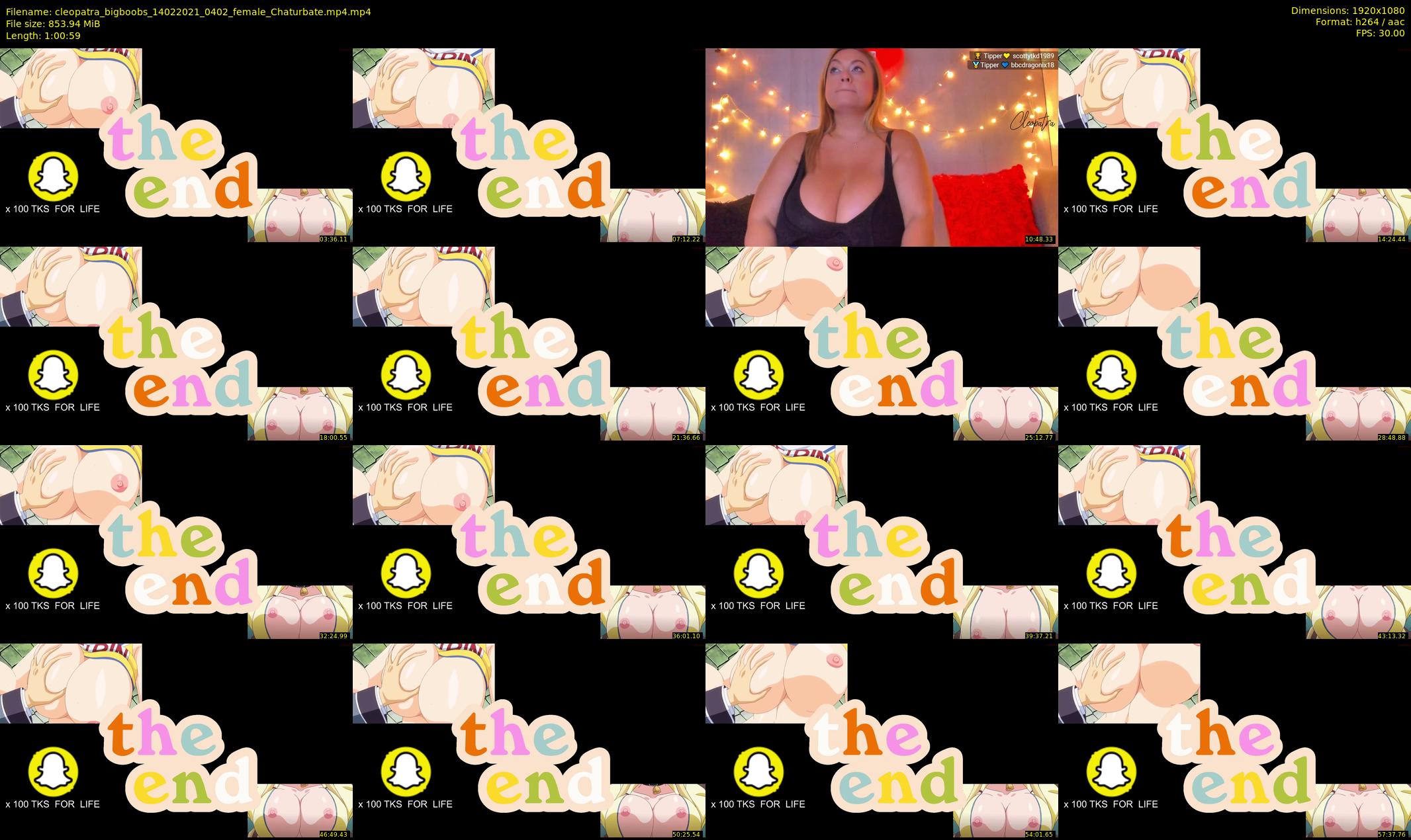cleopatra_bigboobs — 61 minute Chaturbate female cam show recording, 1080p, Feb 14, 2021