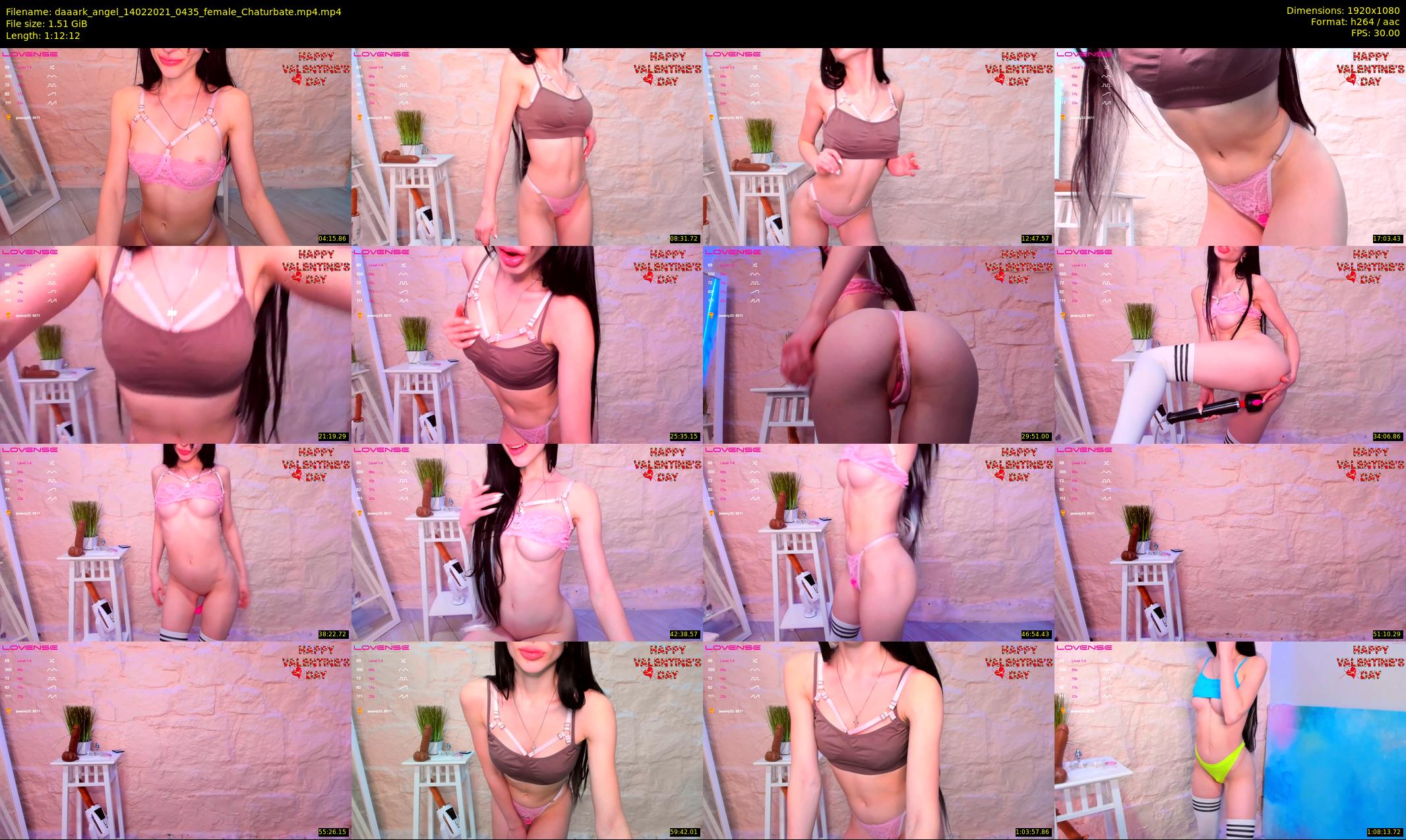 daaark_angel — 73 minute Chaturbate female cam show recording, 1080p, Feb 14, 2021