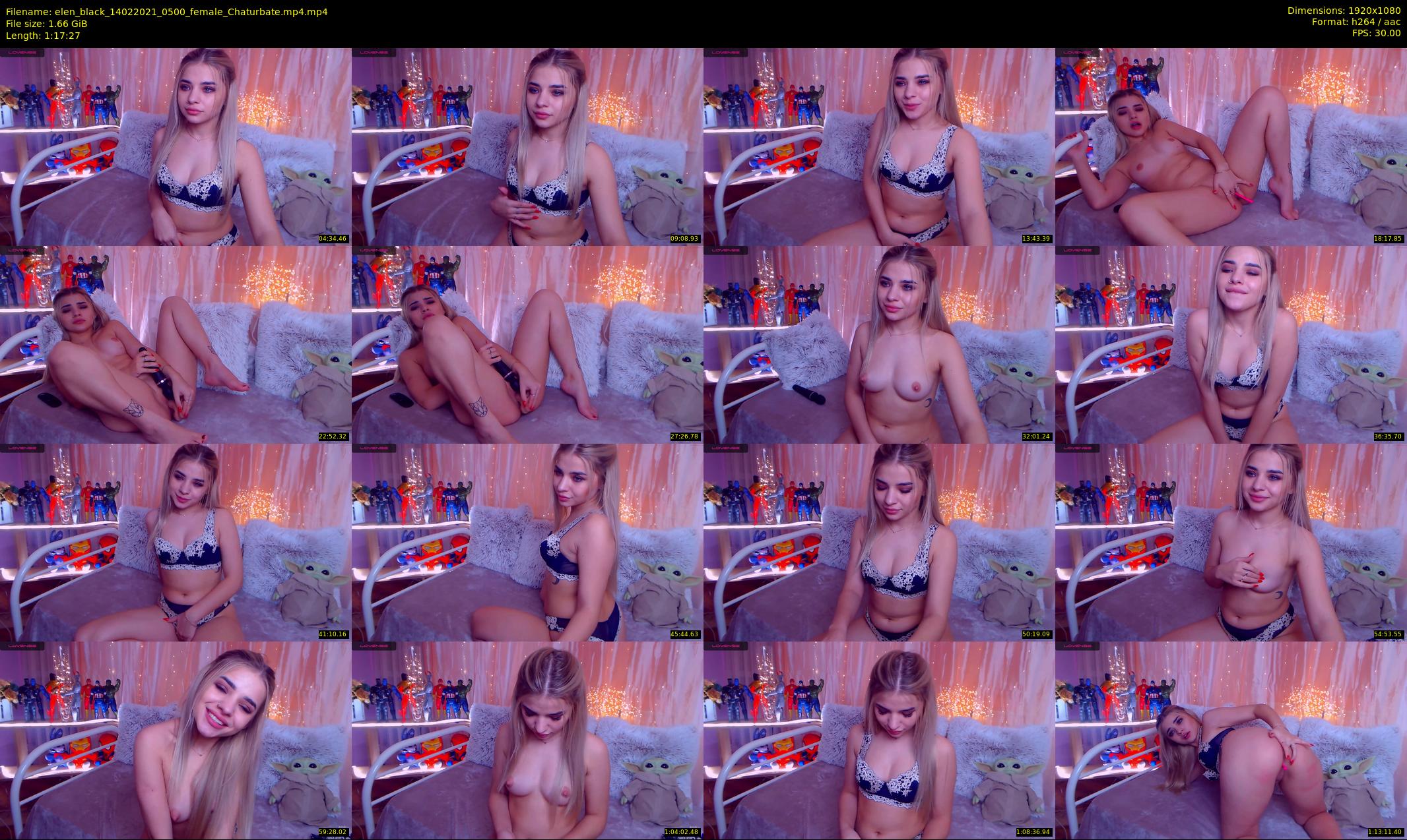 elen_black — 78 minute Chaturbate female cam show recording, 1080p, Feb 14, 2021