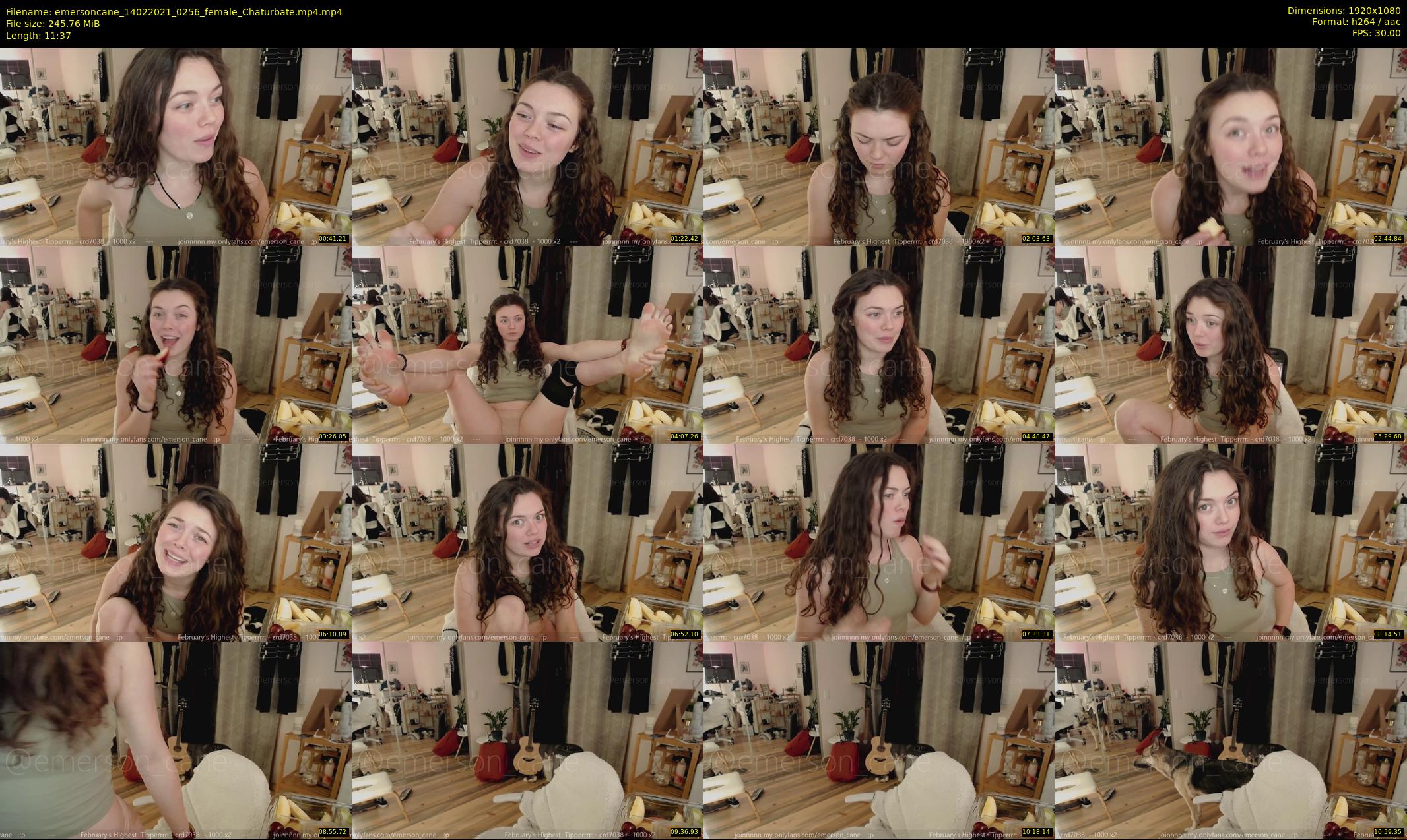 emersoncane — 12 minute Chaturbate female cam show recording, 1080p, Feb 14, 2021