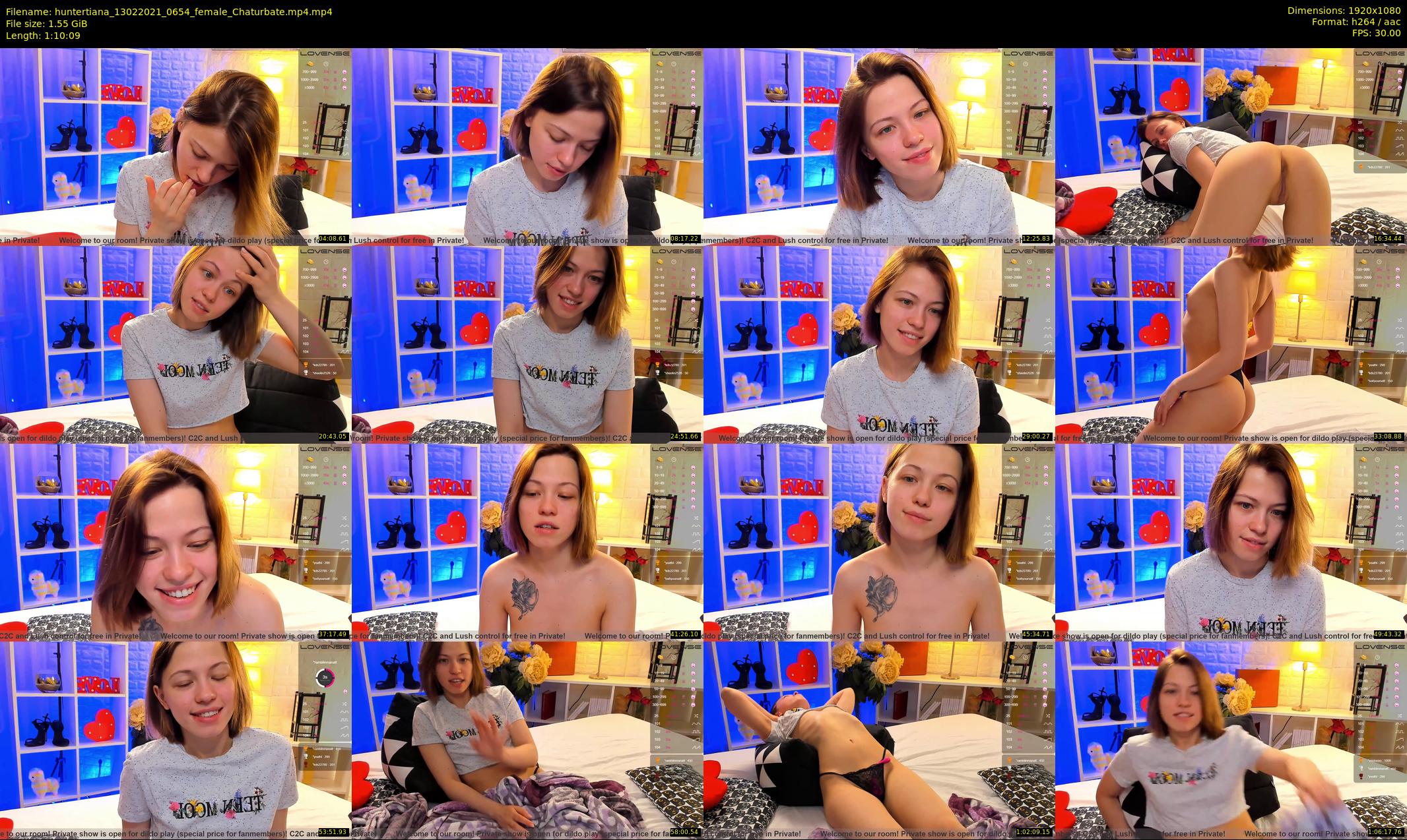 huntertiana — 71 minute Chaturbate female cam show recording, 1080p, Feb 13, 2021