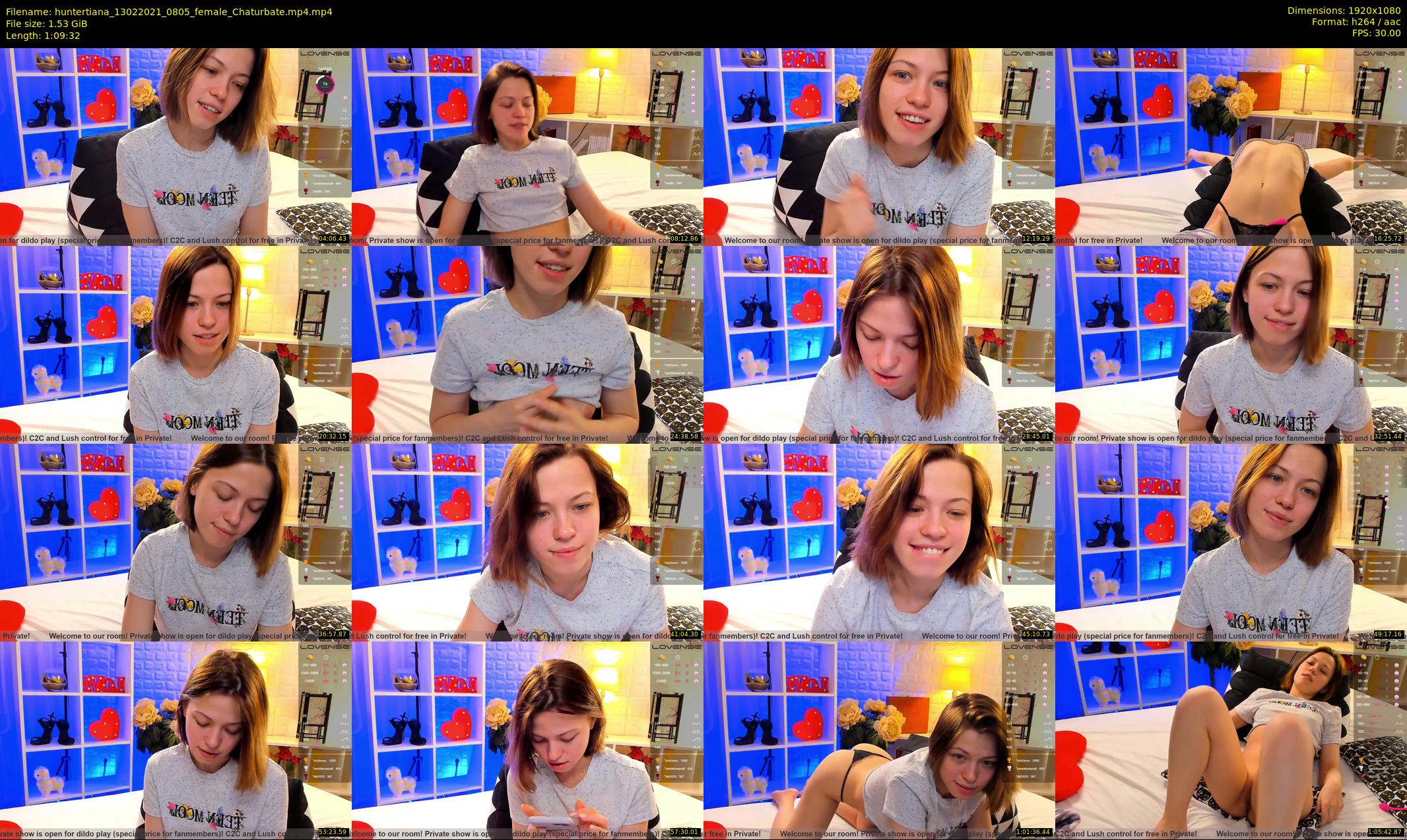 huntertiana — 70 minute Chaturbate female cam show recording, 1080p, Feb 13, 2021