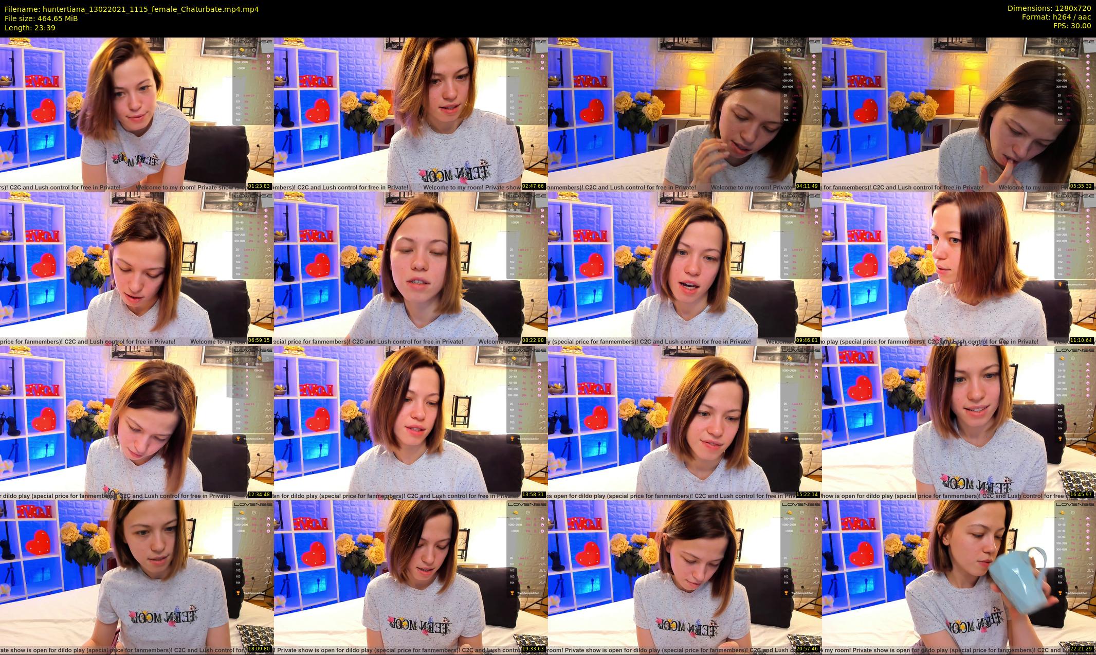 huntertiana — 24 minute Chaturbate female cam show recording, 720p, Feb 13, 2021