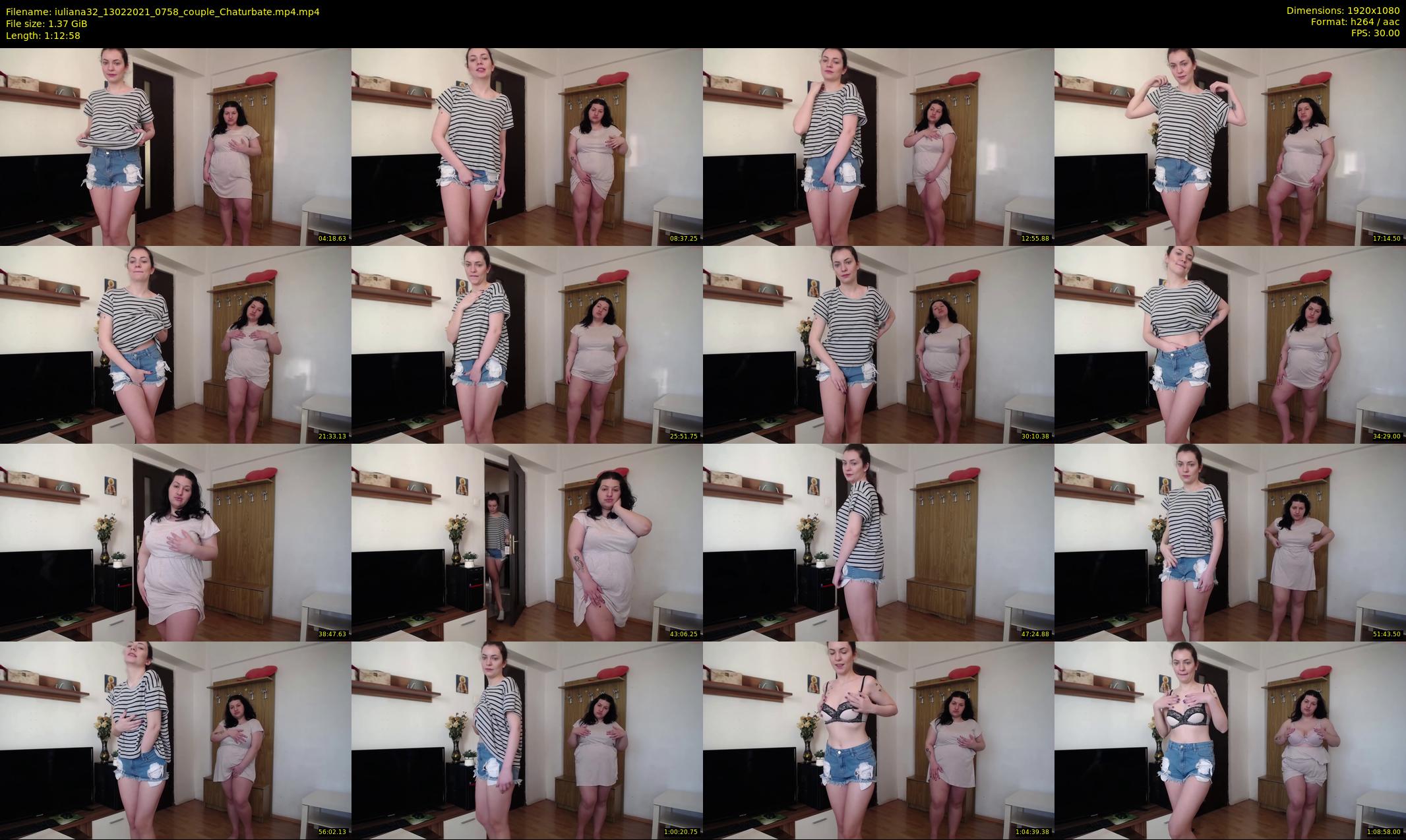 iuliana32 — 73 minute Chaturbate couple cam show recording, 1080p, Feb 13, 2021