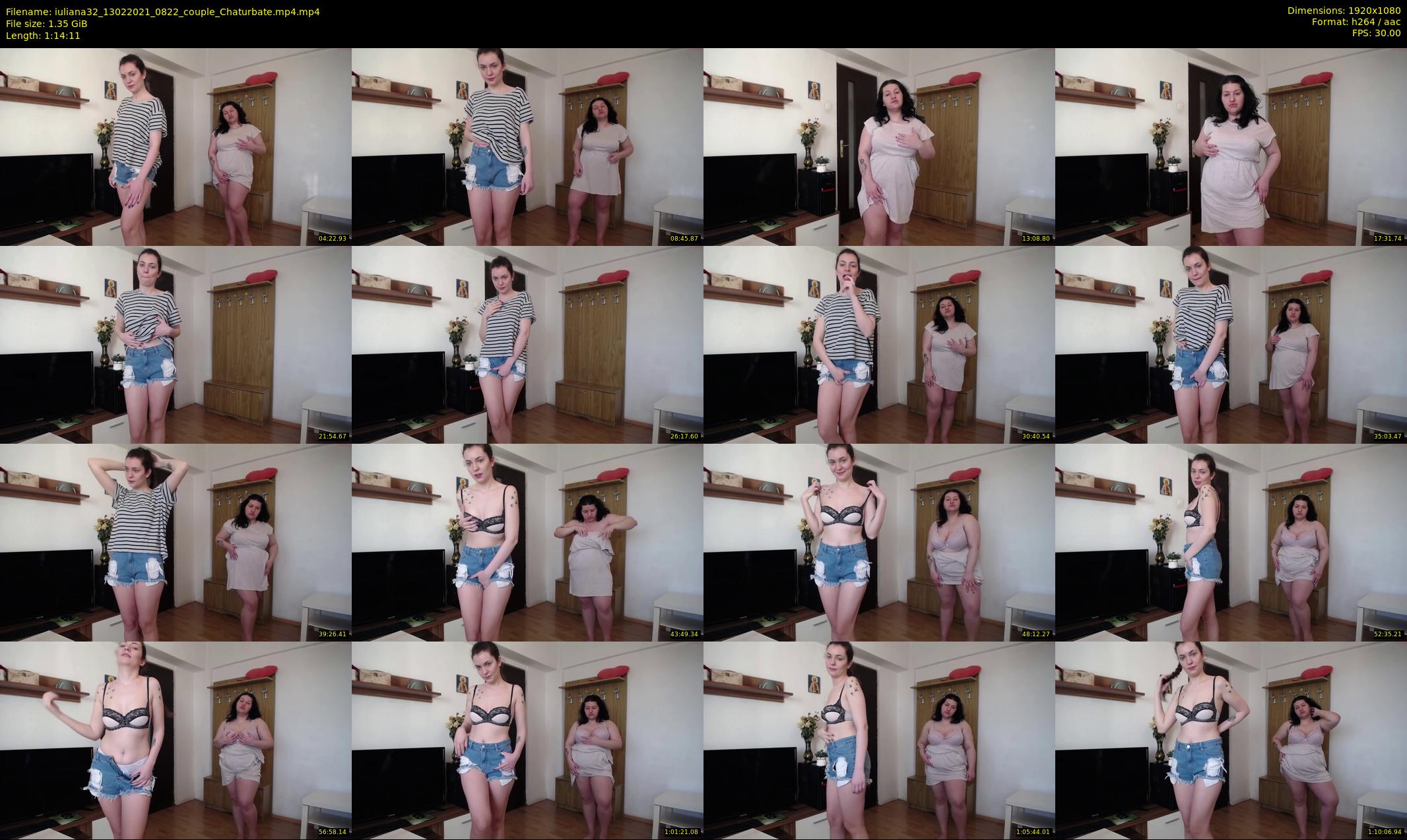 iuliana32 — 75 minute Chaturbate couple cam show recording, 1080p, Feb 13, 2021