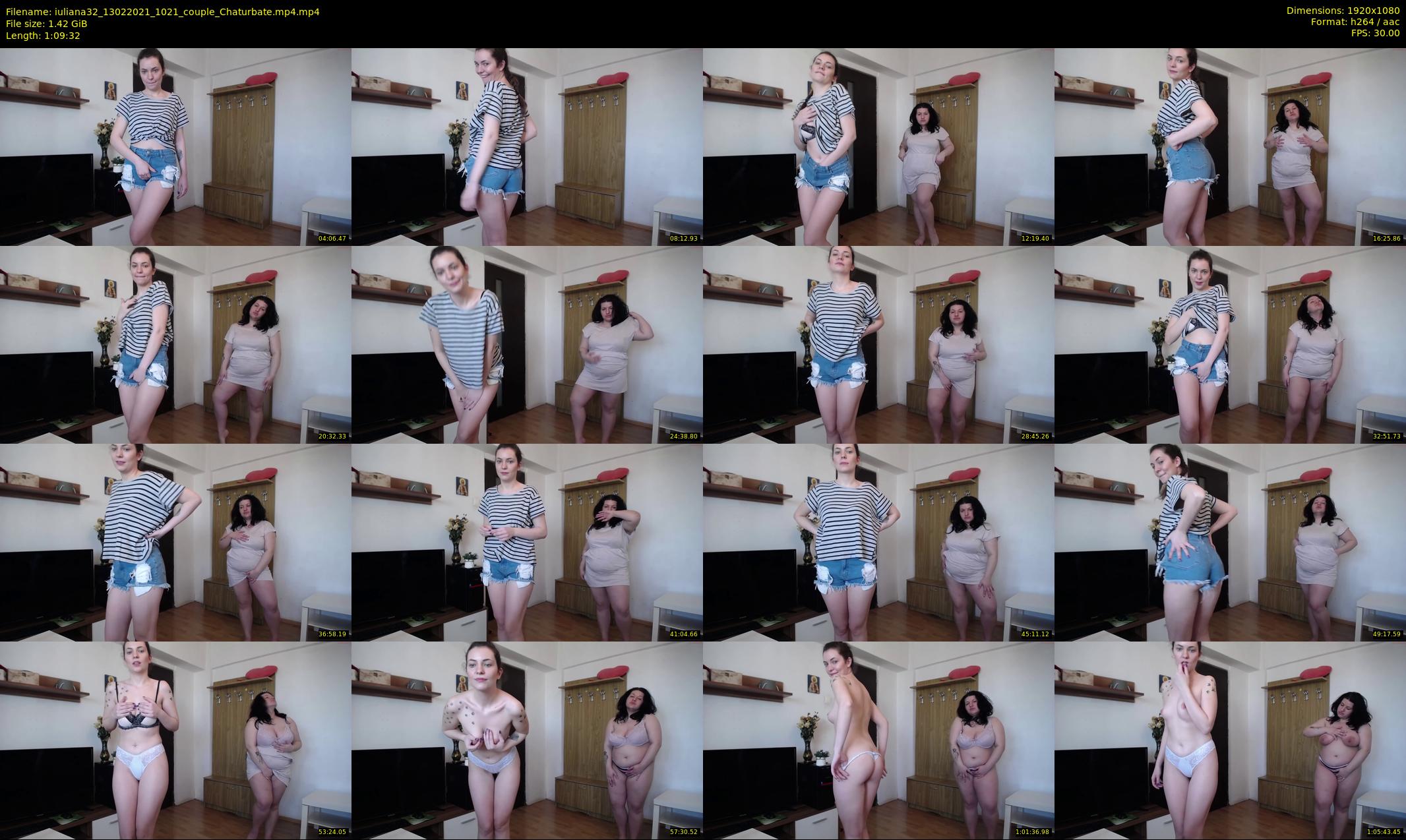 iuliana32 — 70 minute Chaturbate couple cam show recording, 1080p, Feb 13, 2021
