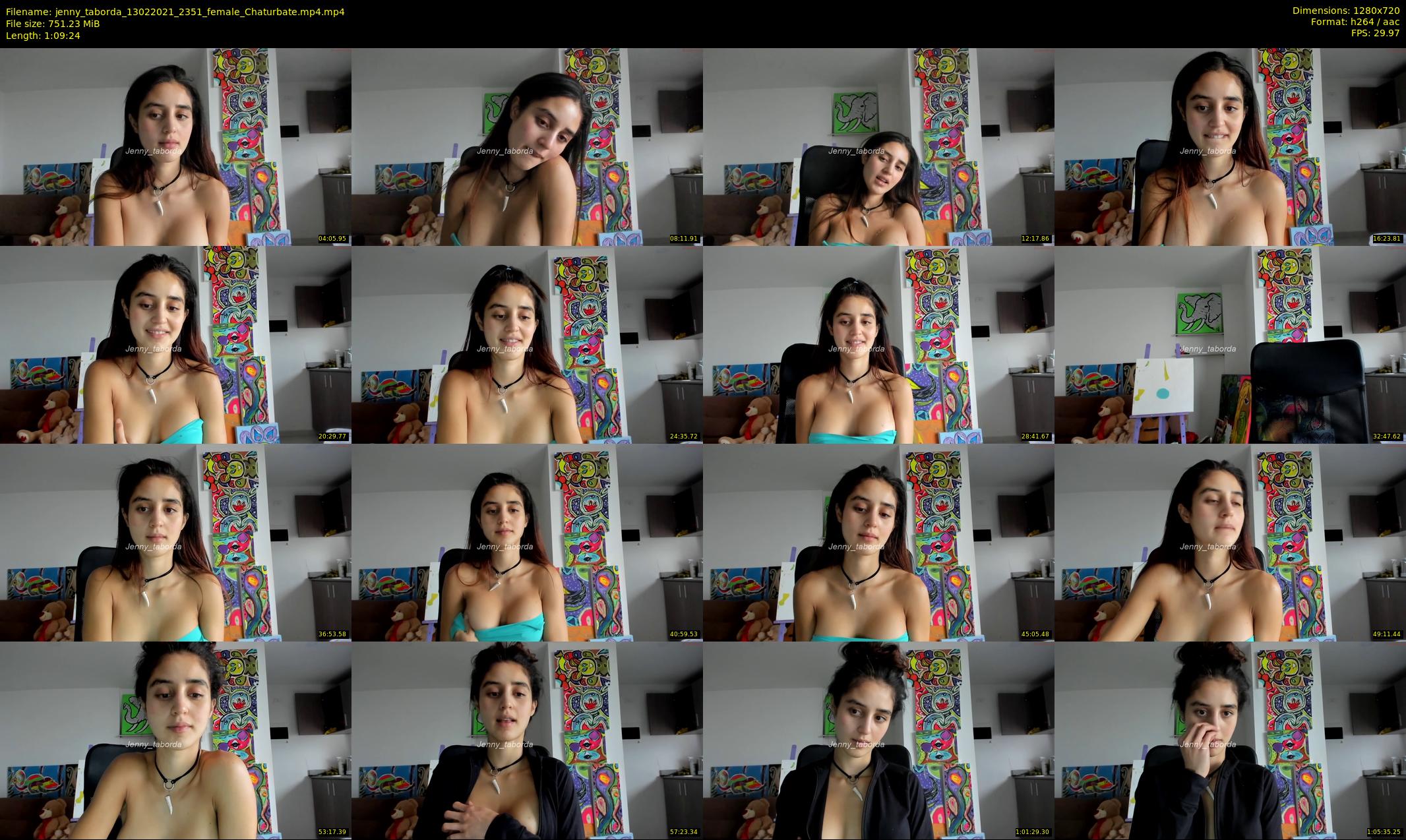 jenny_taborda — 70 minute Chaturbate female cam show recording, 720p, Feb 13, 2021