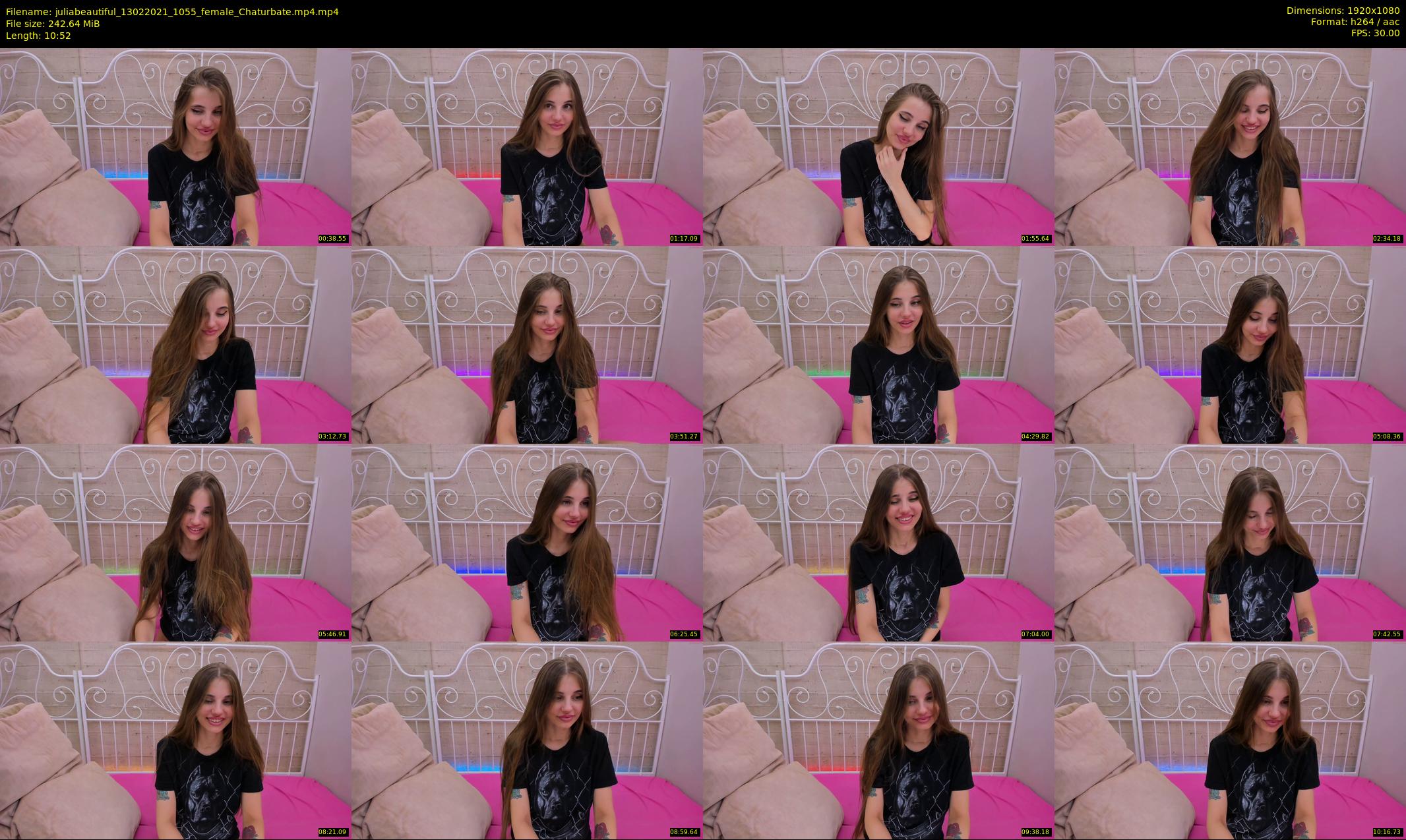 juliabeautiful — 11 minute Chaturbate female cam show recording, 1080p, Feb 13, 2021