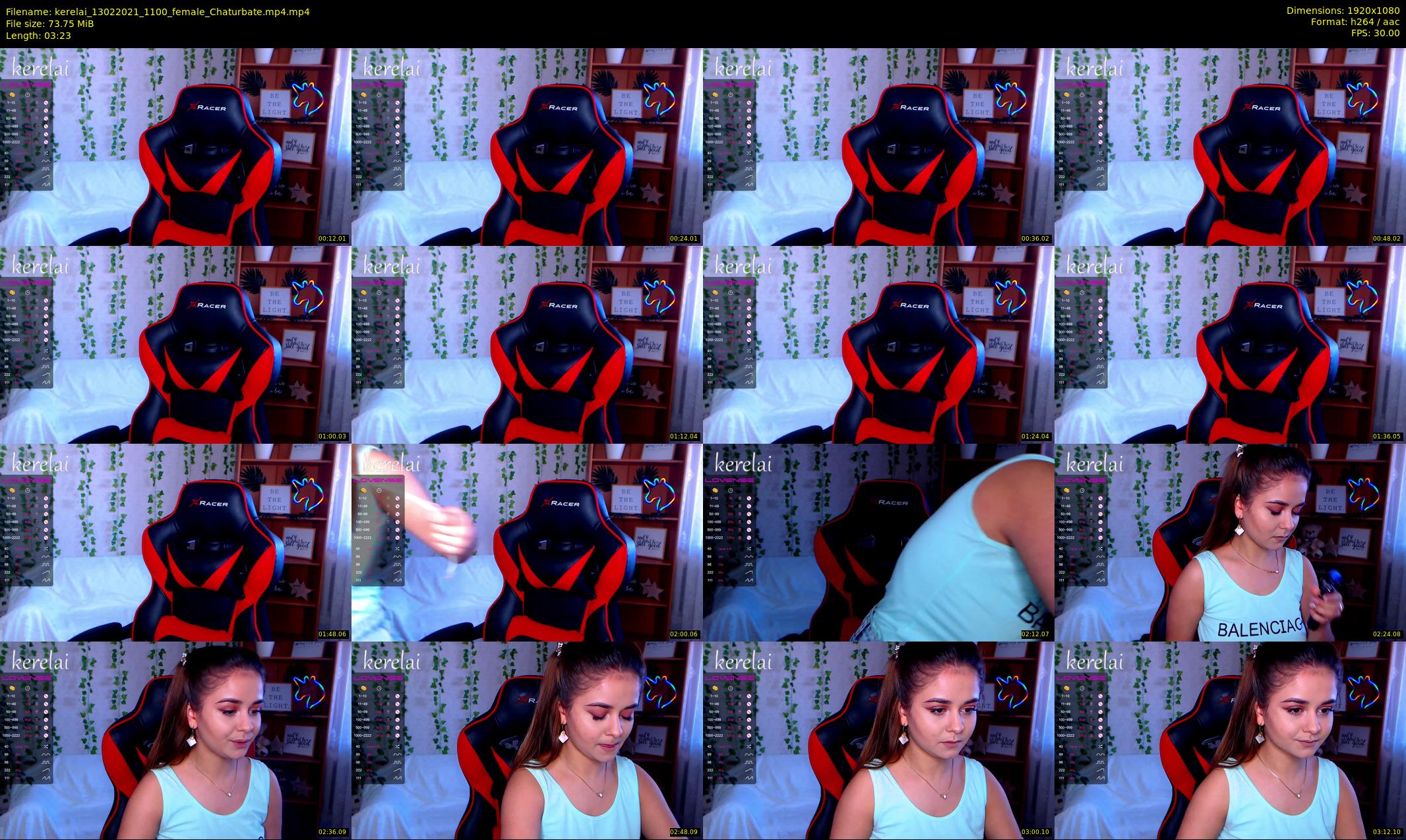 kerelai — 4 minute Chaturbate female cam show recording, 1080p, Feb 13, 2021