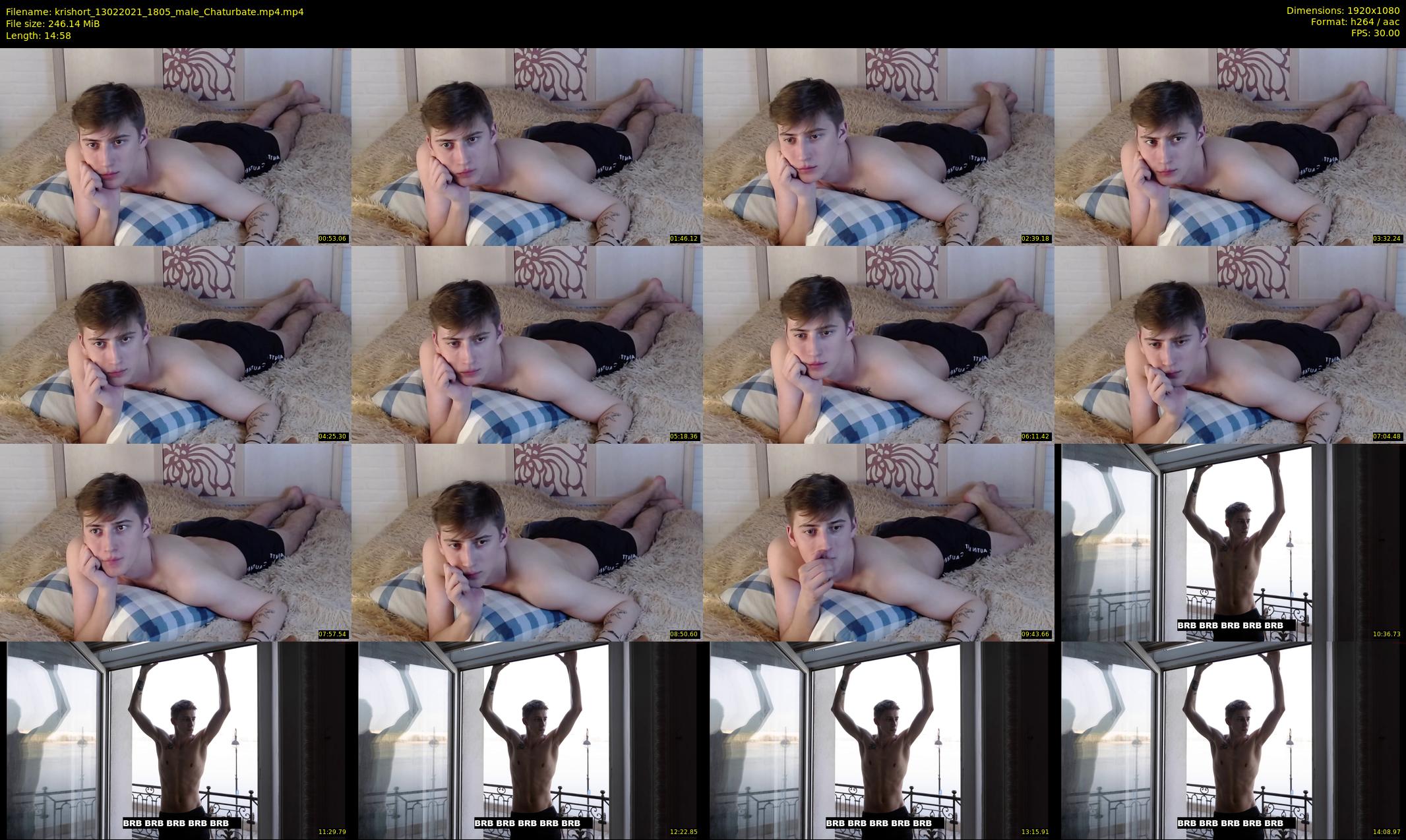 krishort — 15 minute Chaturbate male cam show recording, 1080p, Feb 13, 2021