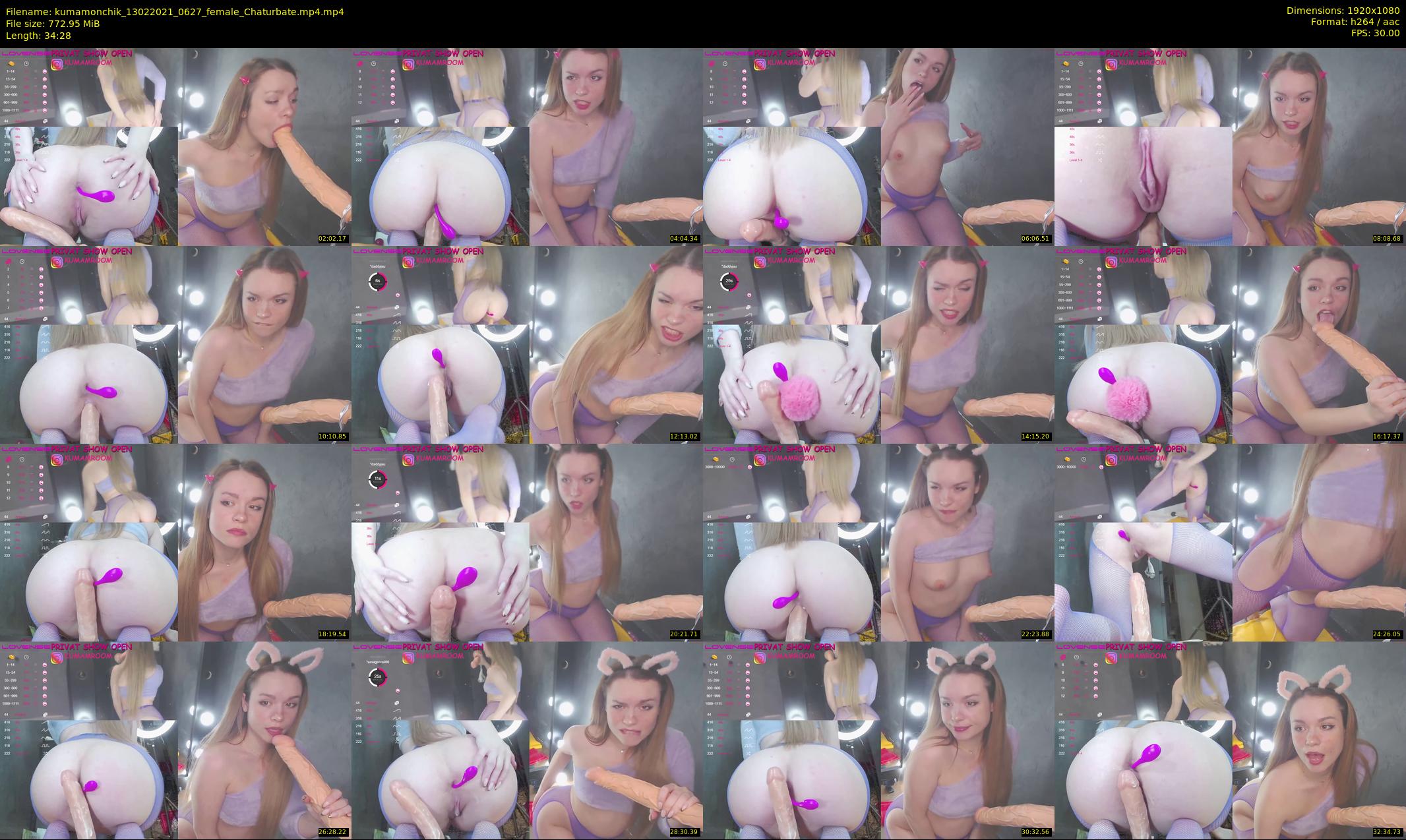 kumamonchik — 35 minute Chaturbate couple cam show recording, 1080p, Feb 13, 2021
