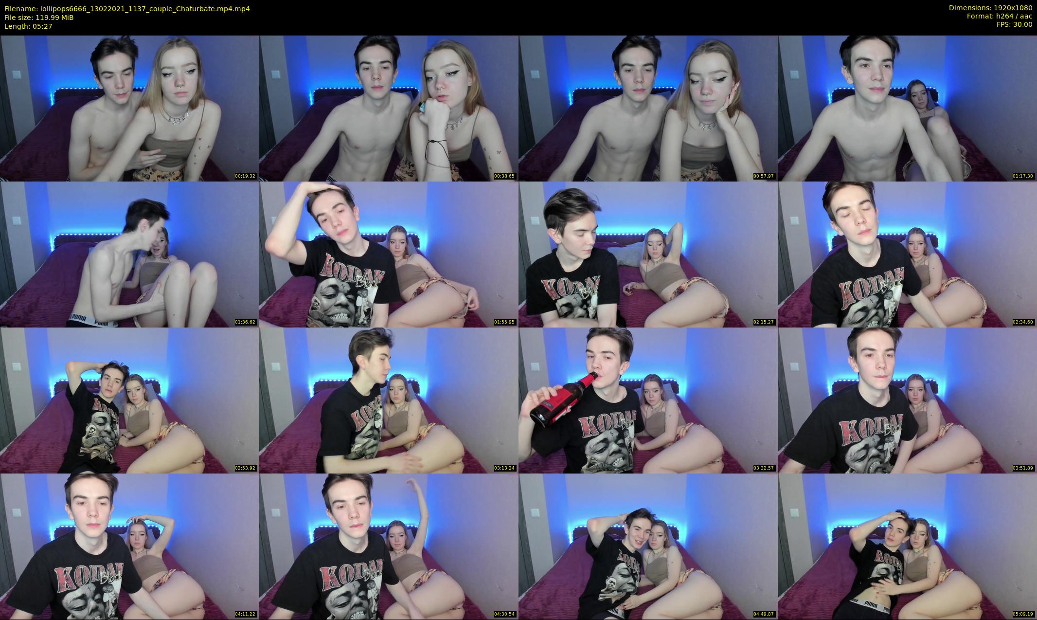 lollipops6666 — 6 minute Chaturbate couple cam show recording, 1080p, Feb 13, 2021