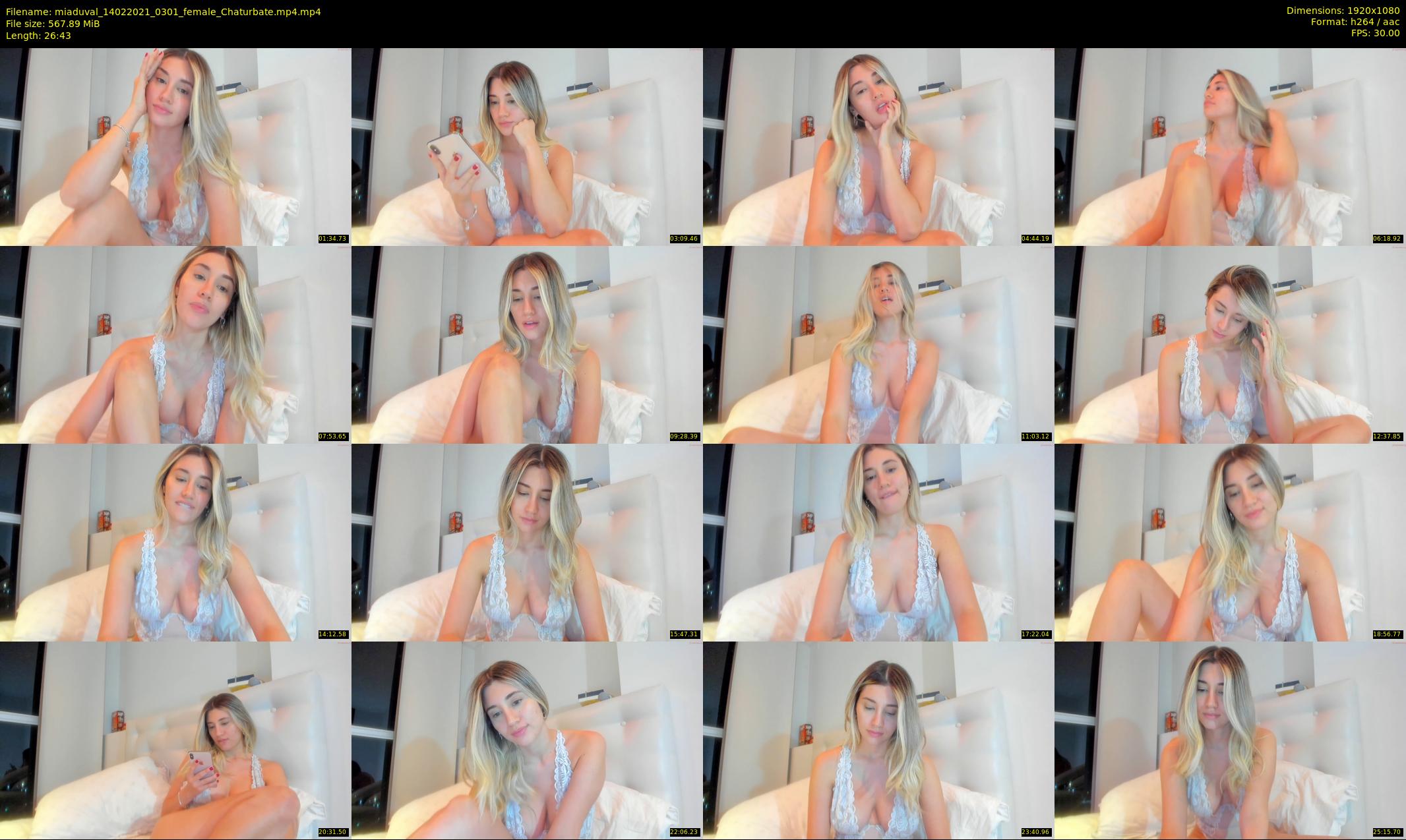 miaduval — 27 minute Chaturbate female cam show recording, 1080p, Feb 14, 2021