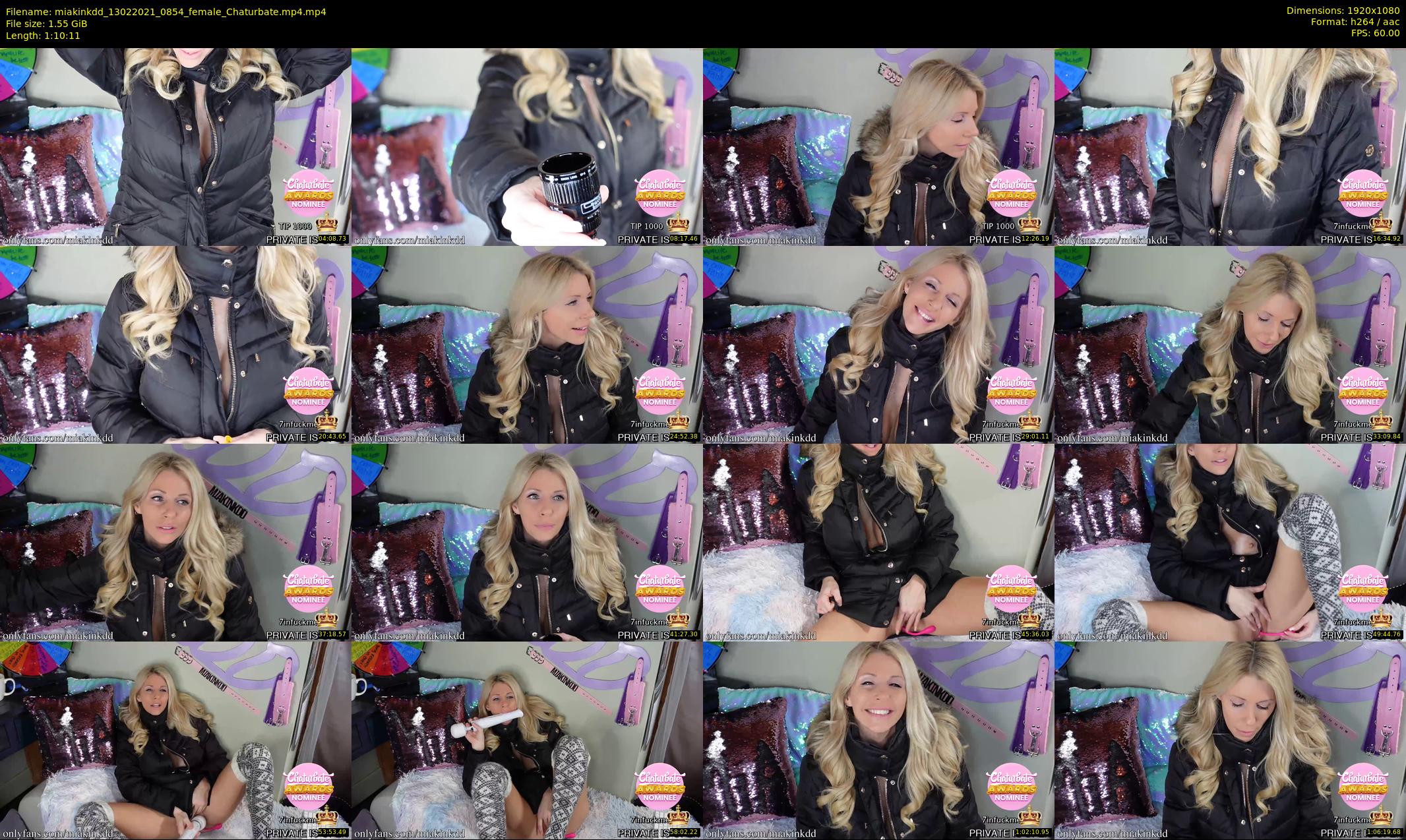 miakinkdd — 71 minute Chaturbate female cam show recording, 1080p, Feb 13, 2021