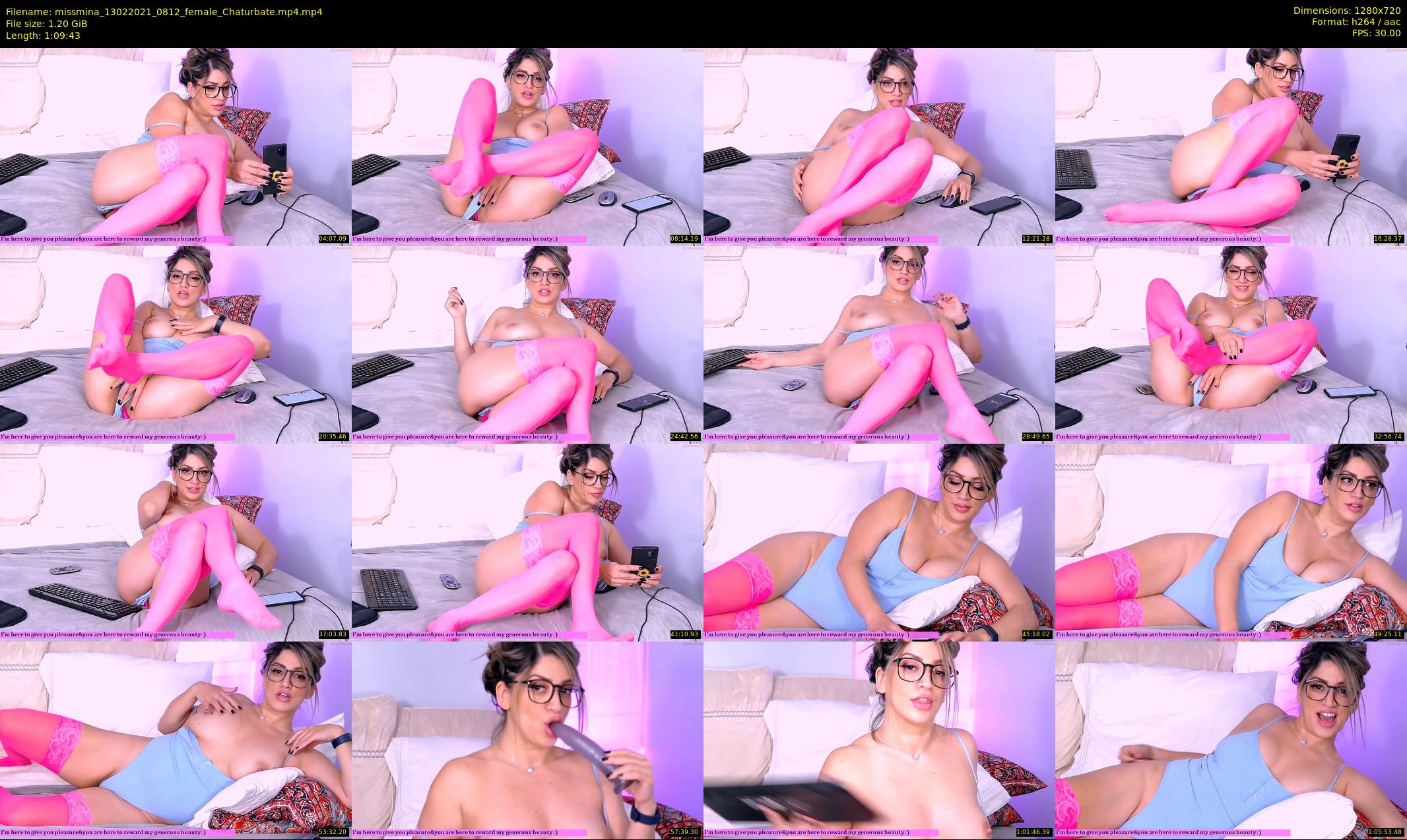 missmina — 70 minute Chaturbate female cam show recording, 720p, Feb 13, 2021