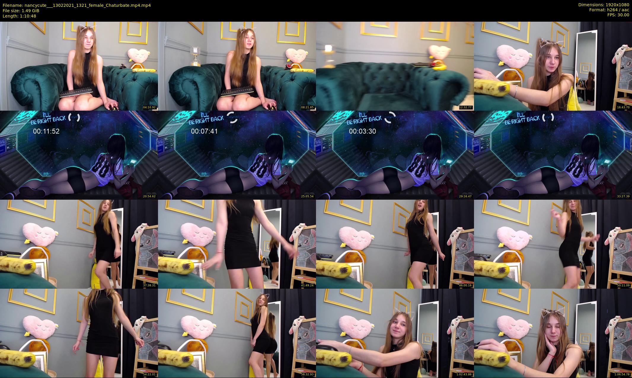 nancycute__ — 71 minute Chaturbate female cam show recording, 1080p, Feb 13, 2021