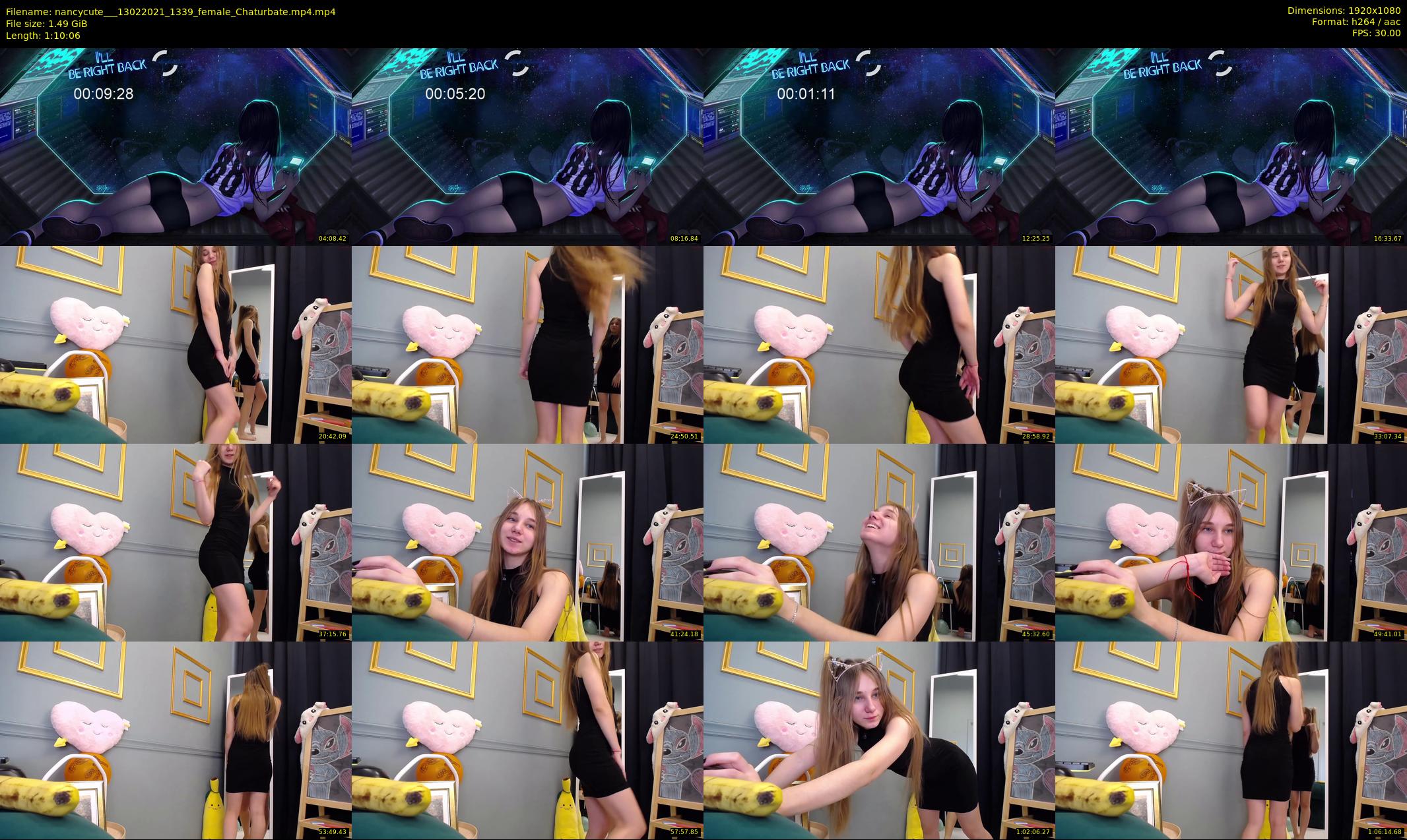 nancycute__ — 71 minute Chaturbate female cam show recording, 1080p, Feb 13, 2021