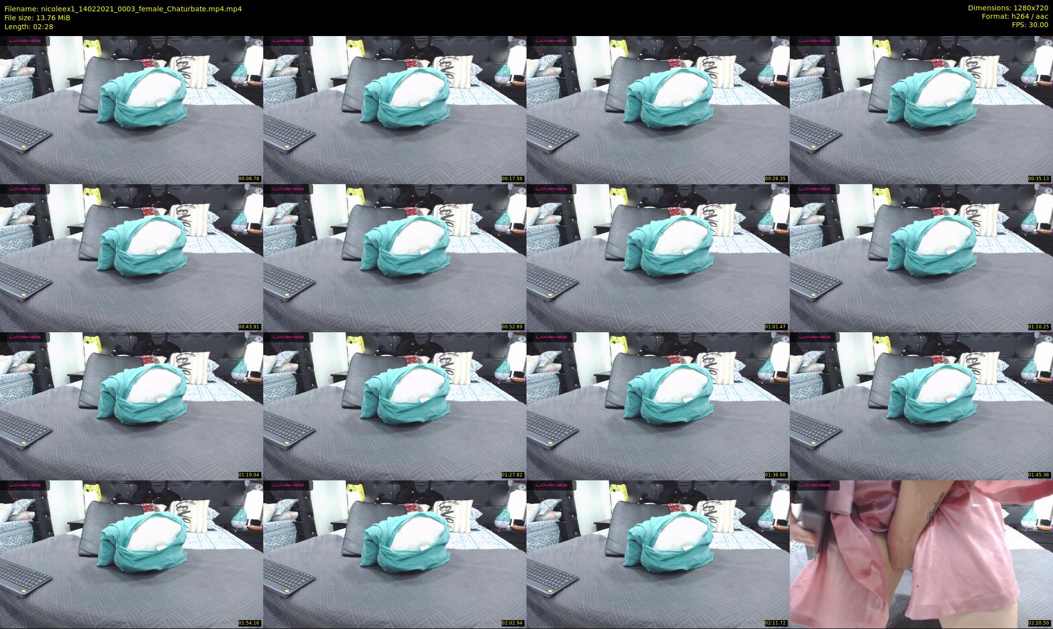nicoleex1 — 3 minute Chaturbate female cam show recording, 720p, Feb 14, 2021