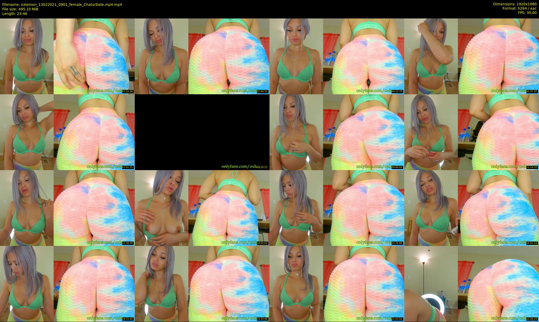 oxlemon — 24 minute Chaturbate female cam show recording, 1080p, Feb 13, 2021