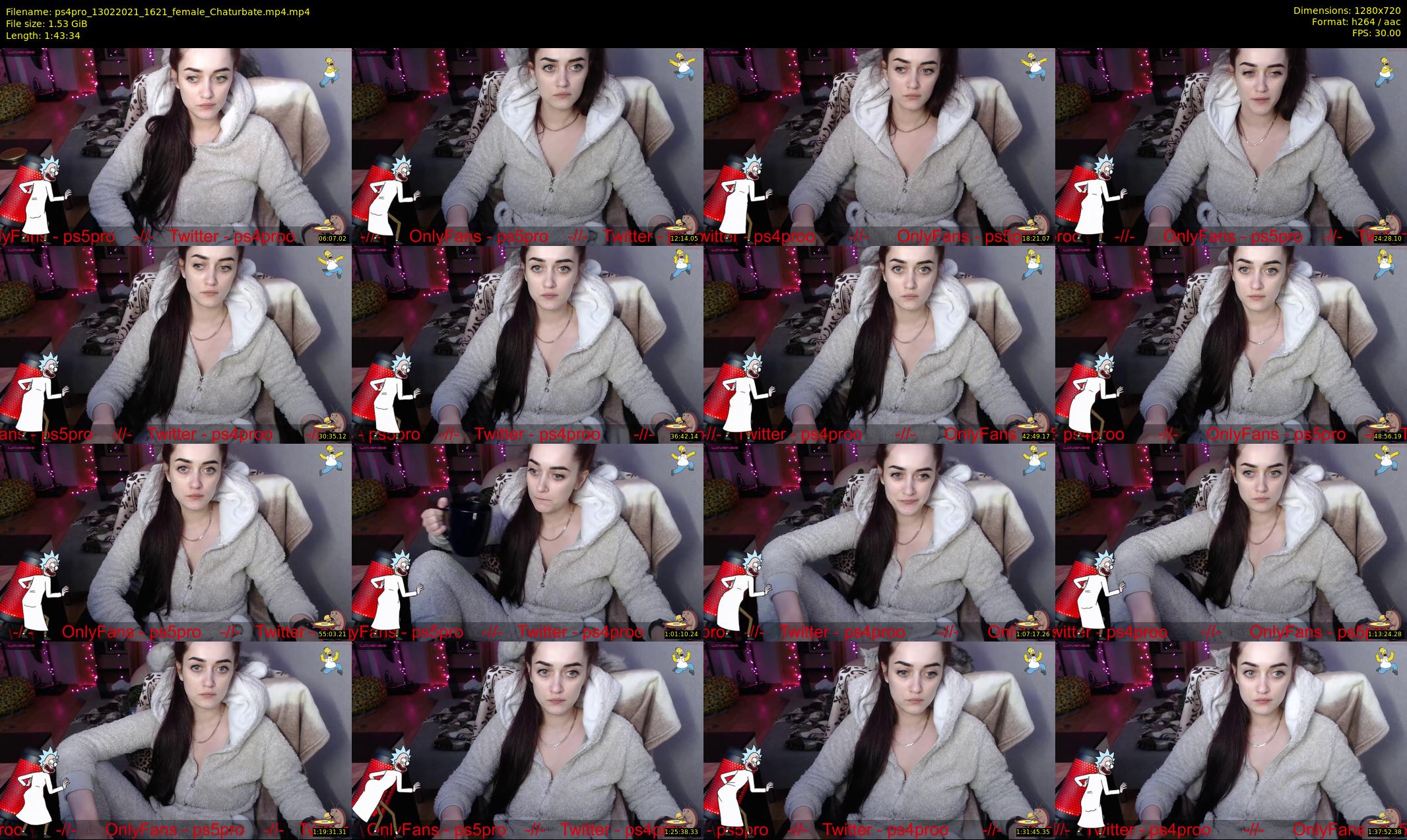 ps4pro — 104 minute Chaturbate female cam show recording, 720p, Feb 13, 2021