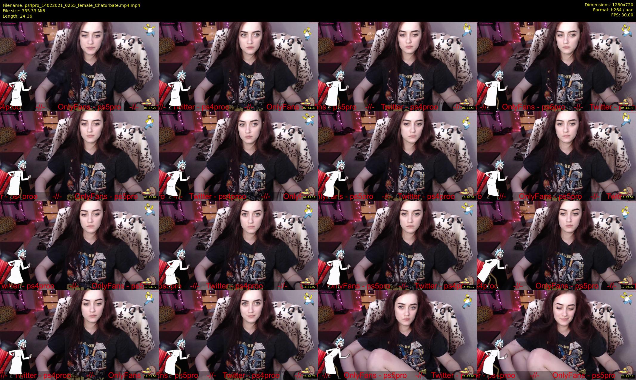 ps4pro — 25 minute Chaturbate female cam show recording, 720p, Feb 14, 2021